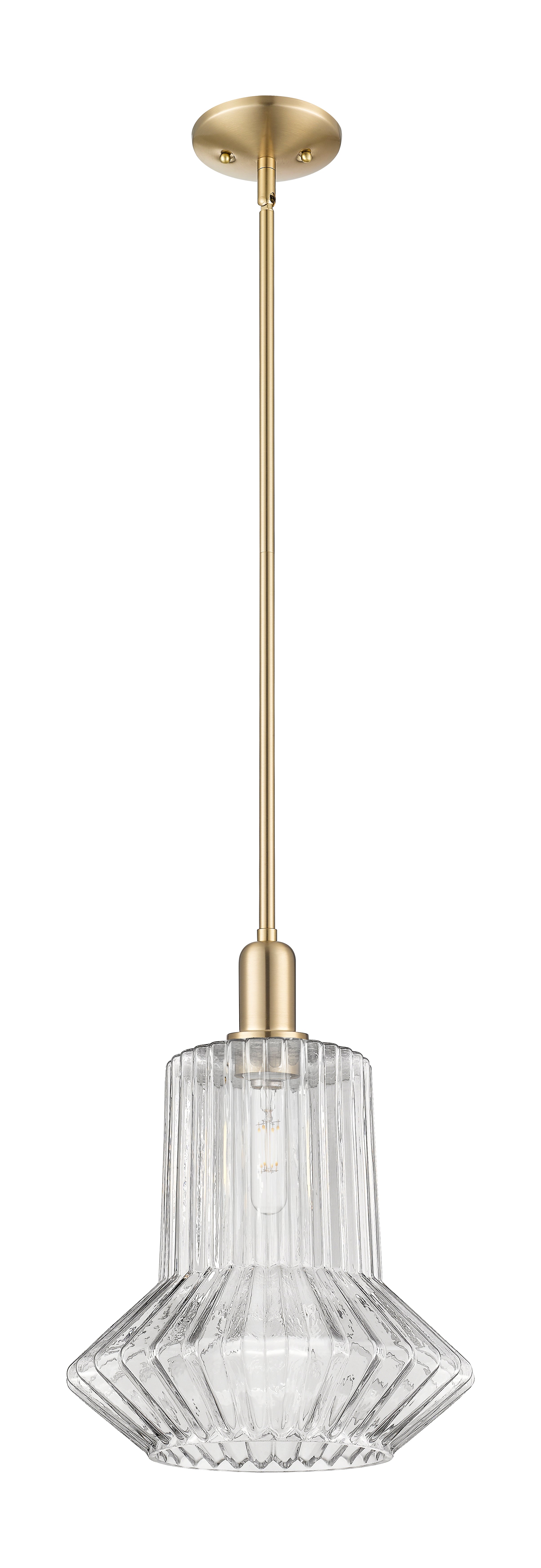 Arcadia Mini Pendant Antique Brass 12 Inch