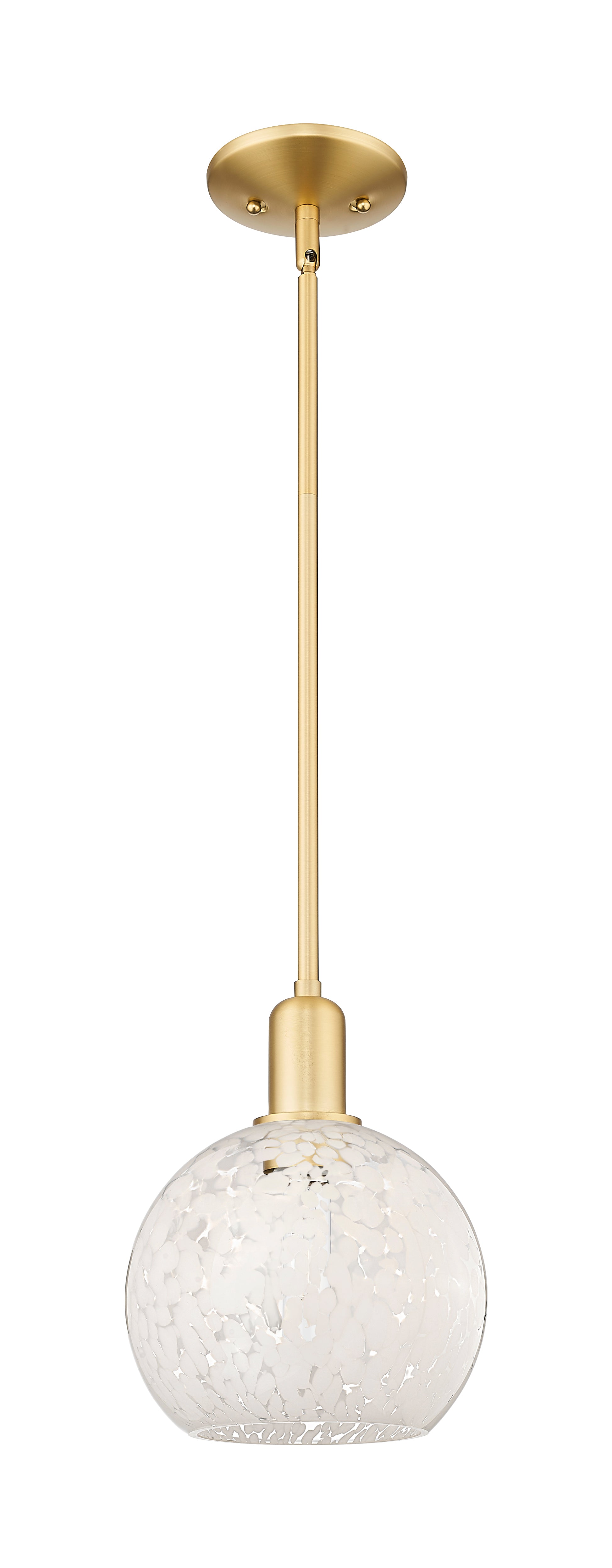 Arcadia Mini Pendant Antique Brass 8 Inch
