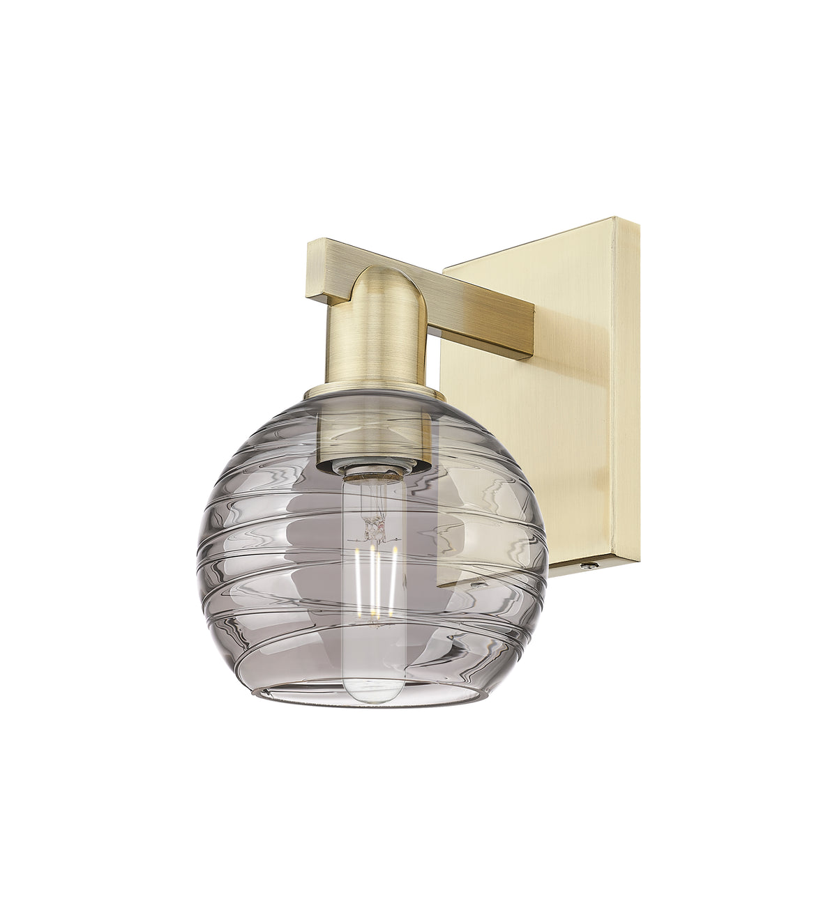 Athens Deco Swirl 6-Inch 1-Light Sconce 9.875-Inch High