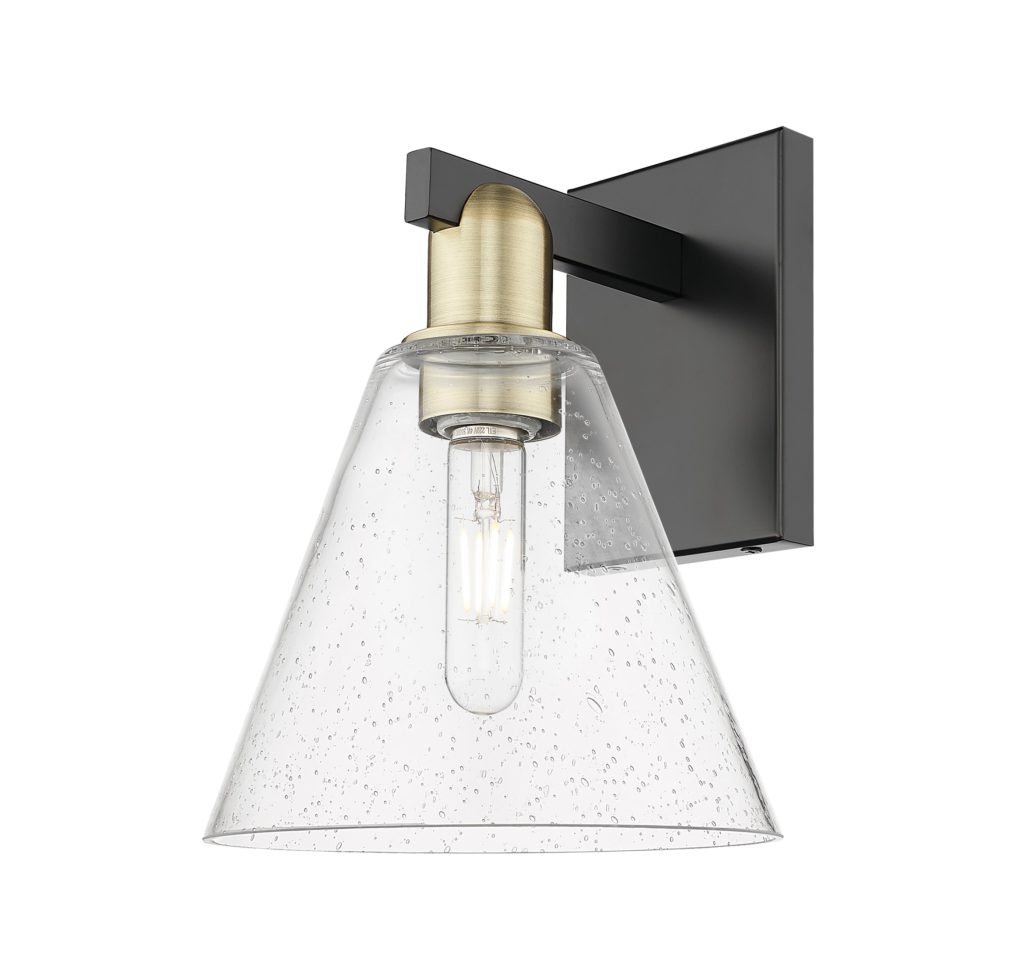 Arcadia Sconce Brass Glass Steel
