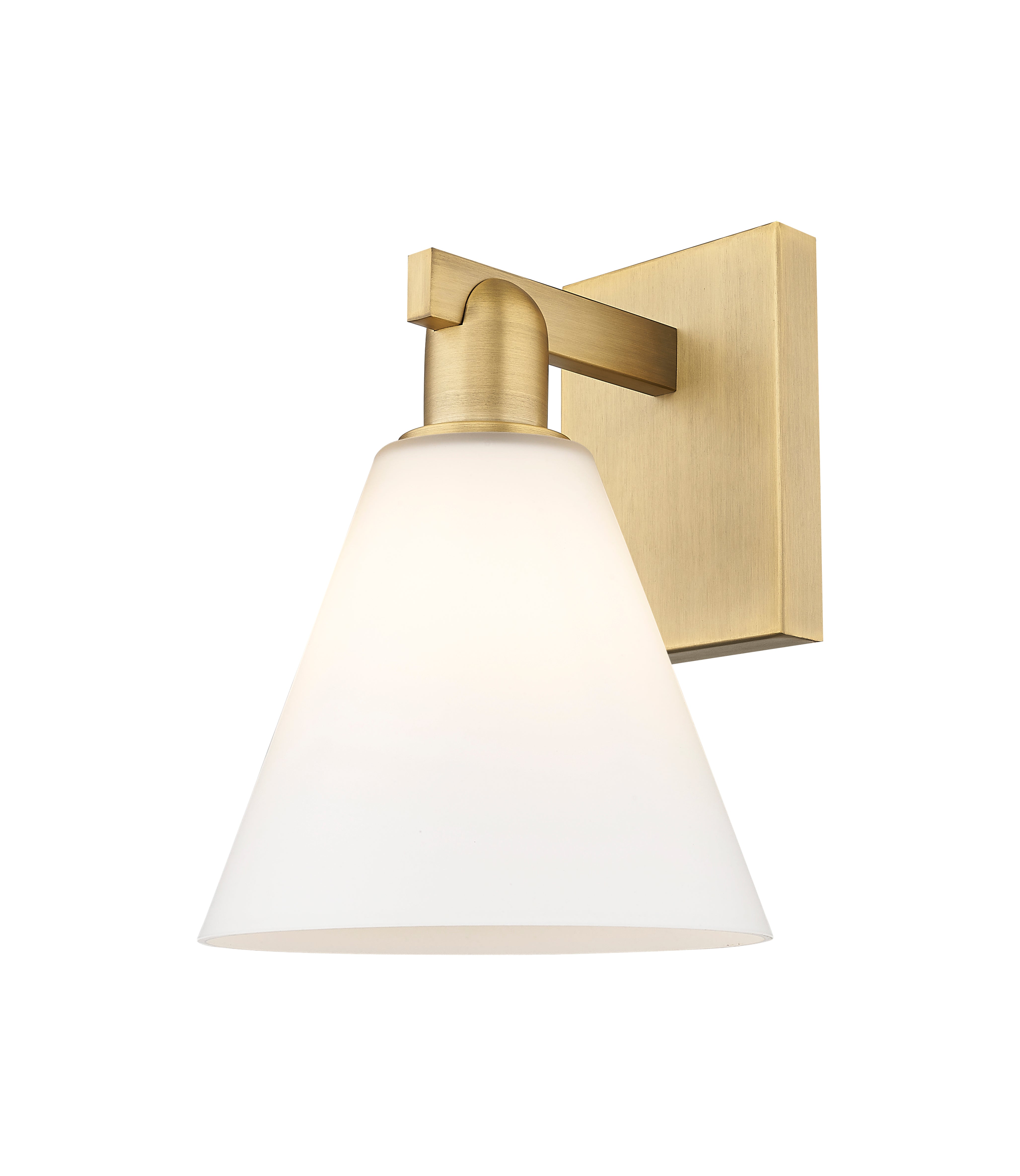 Arcadia Sconce Brass Glass Steel