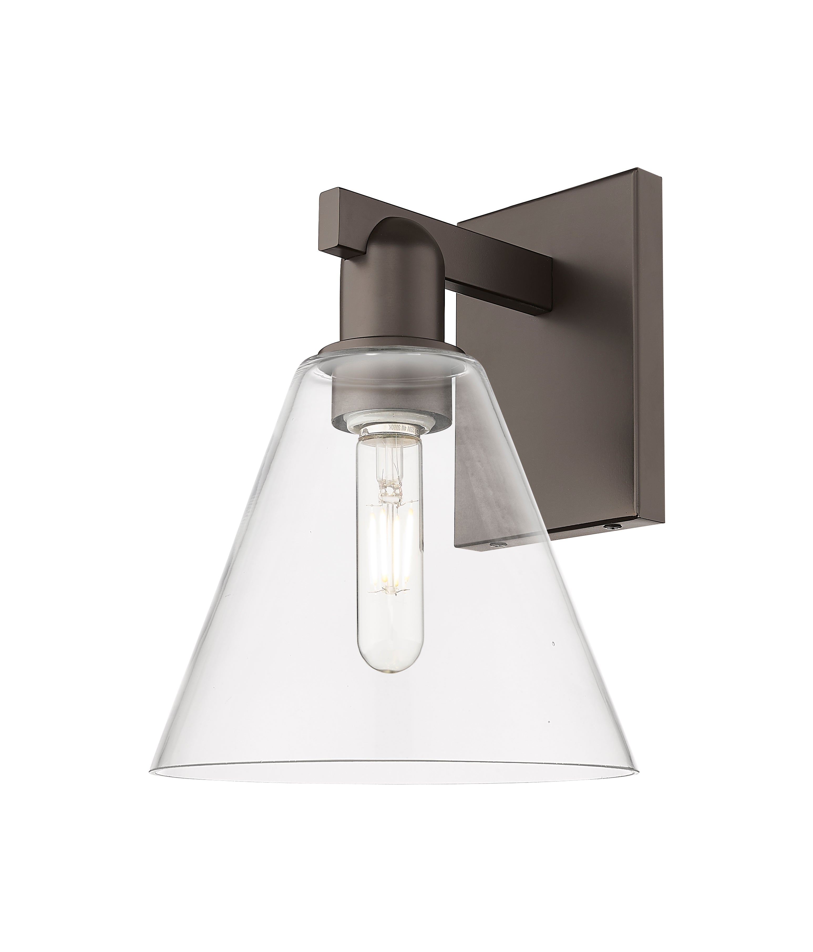 Arcadia Sconce Brass Glass Steel