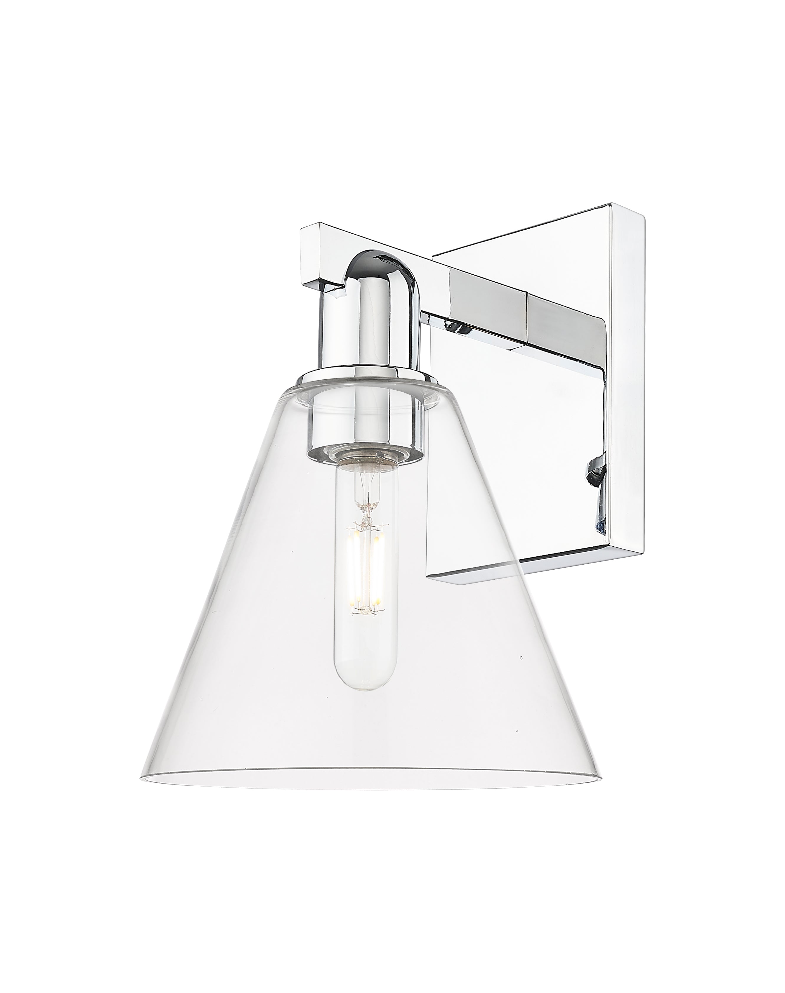 Arcadia Sconce Brass Glass Steel