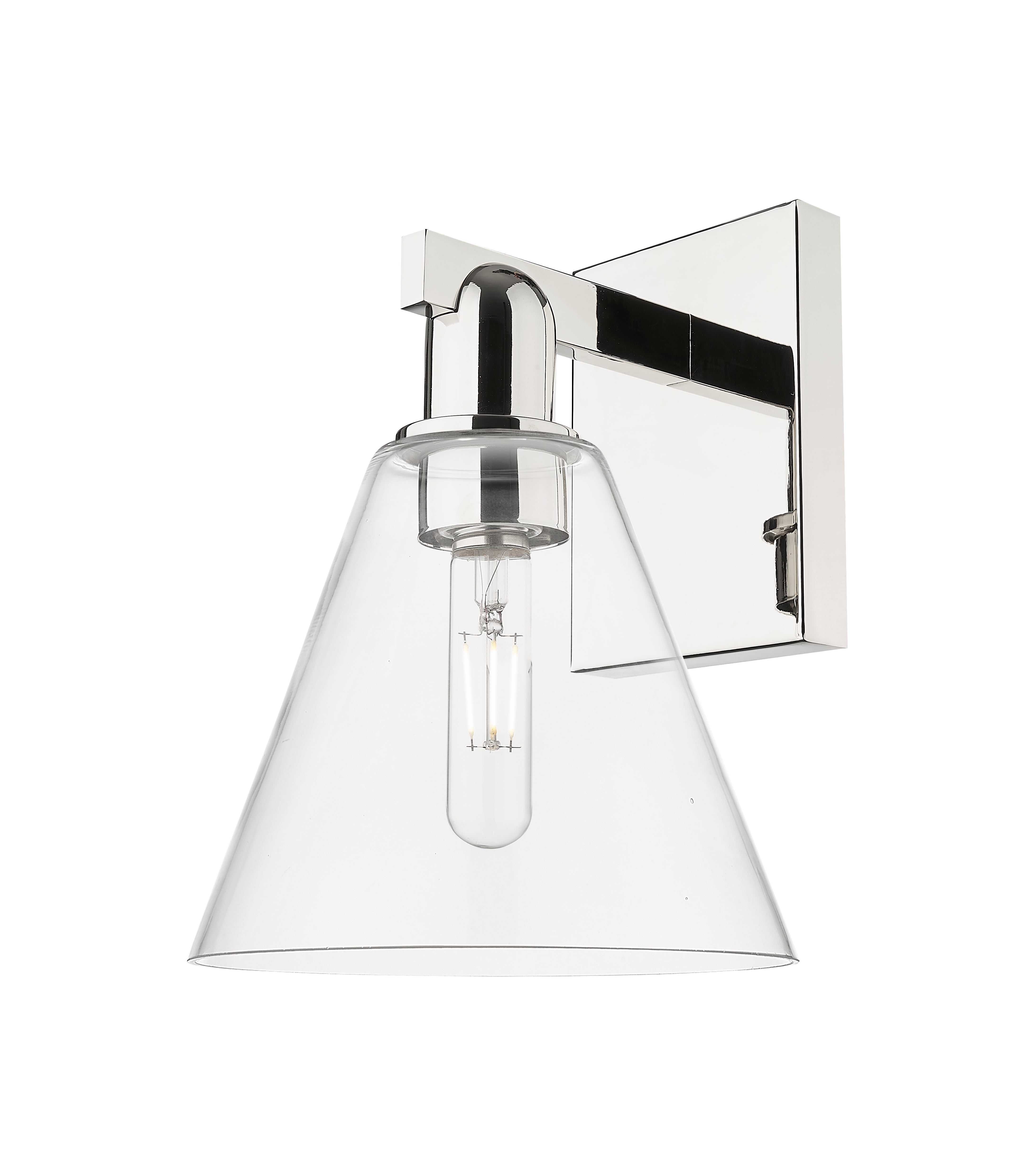 Arcadia Sconce Brass Glass Steel