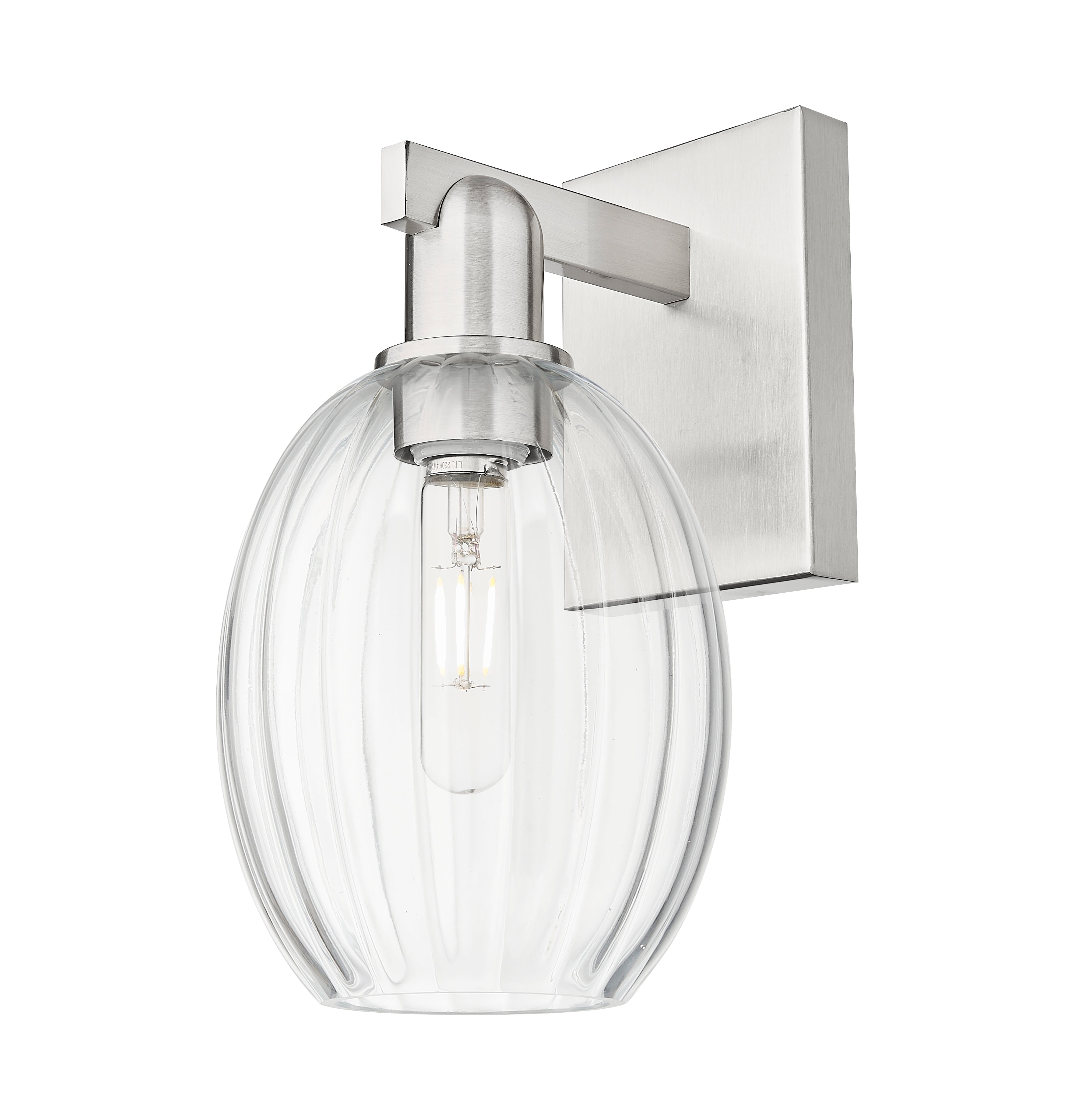 Arcadia Sconce Cast Brass Glass Steel