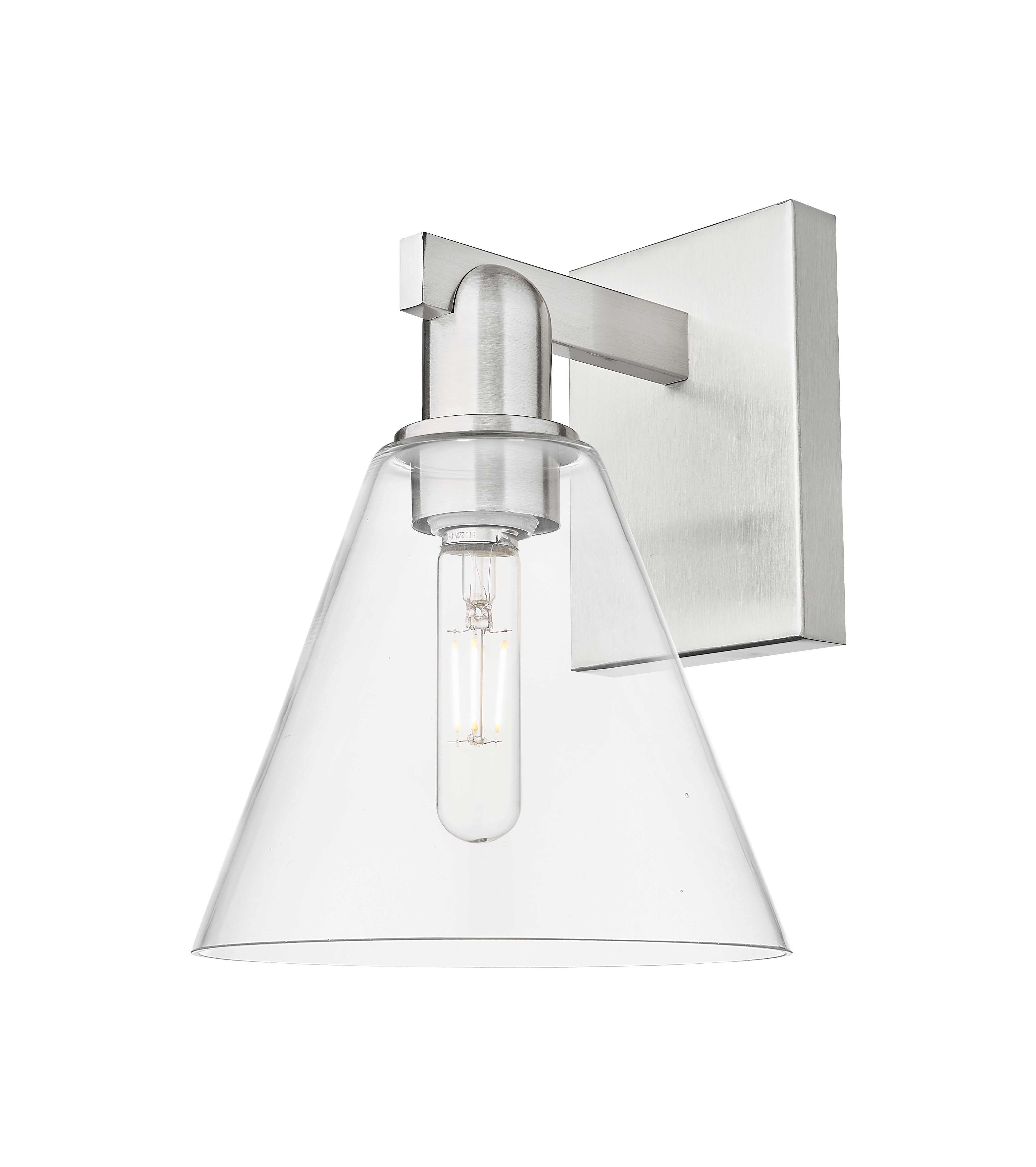 Arcadia Sconce Brass Glass Steel