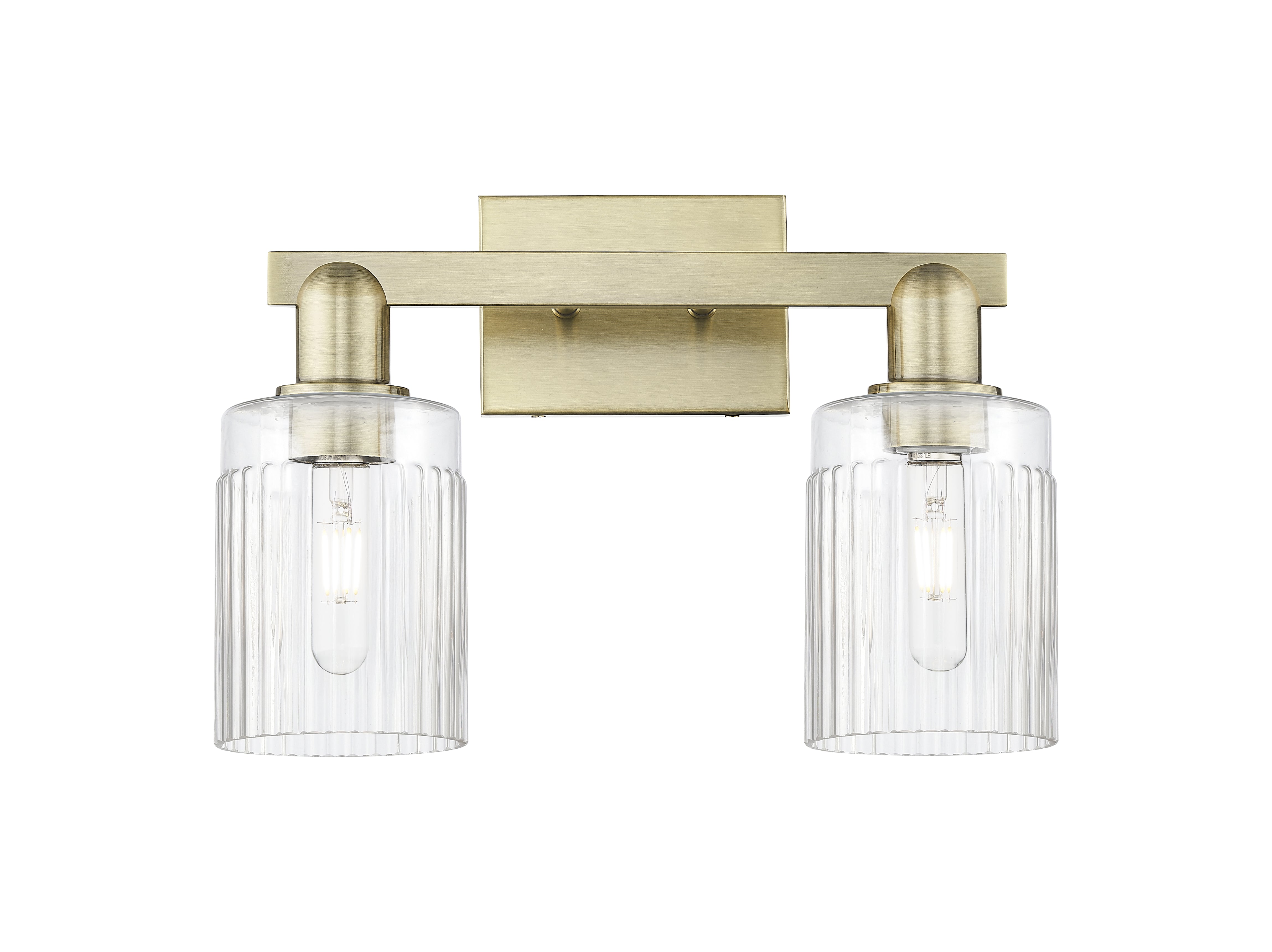 Arcadia Bath Vanity Light Cast Brass Finish