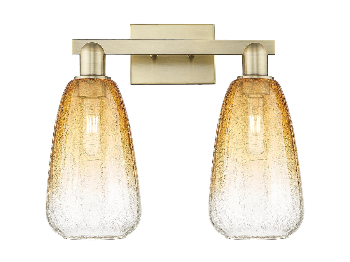 Brookhaven Almond 16-Inch 2-Light Bath Vanity Light 14.75-Inch High