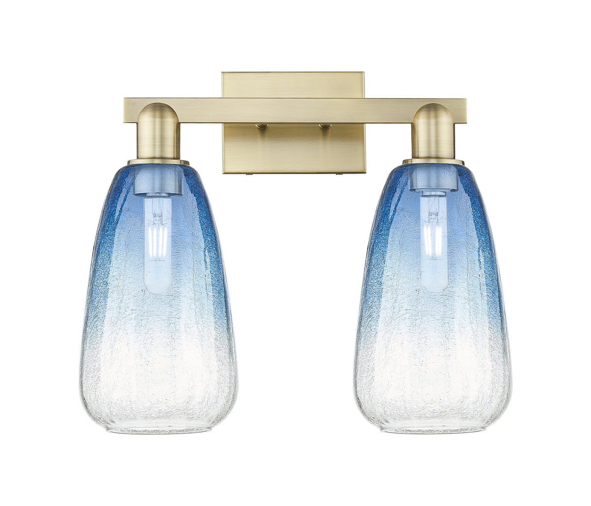Brookhaven Almond 16-Inch 2-Light Bath Vanity Light 14.75-Inch High