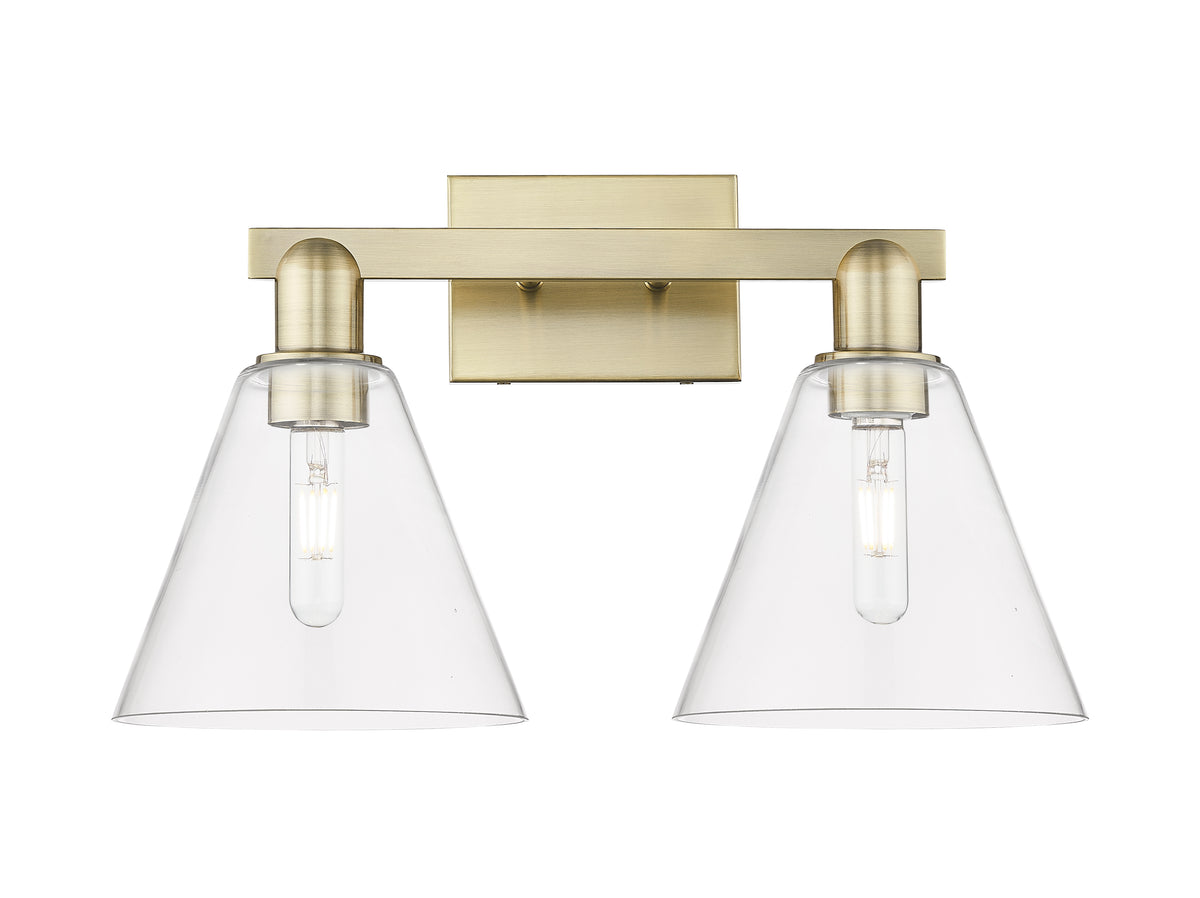 Berkshire Glass 19-Inch 2-Light Bath Vanity Light