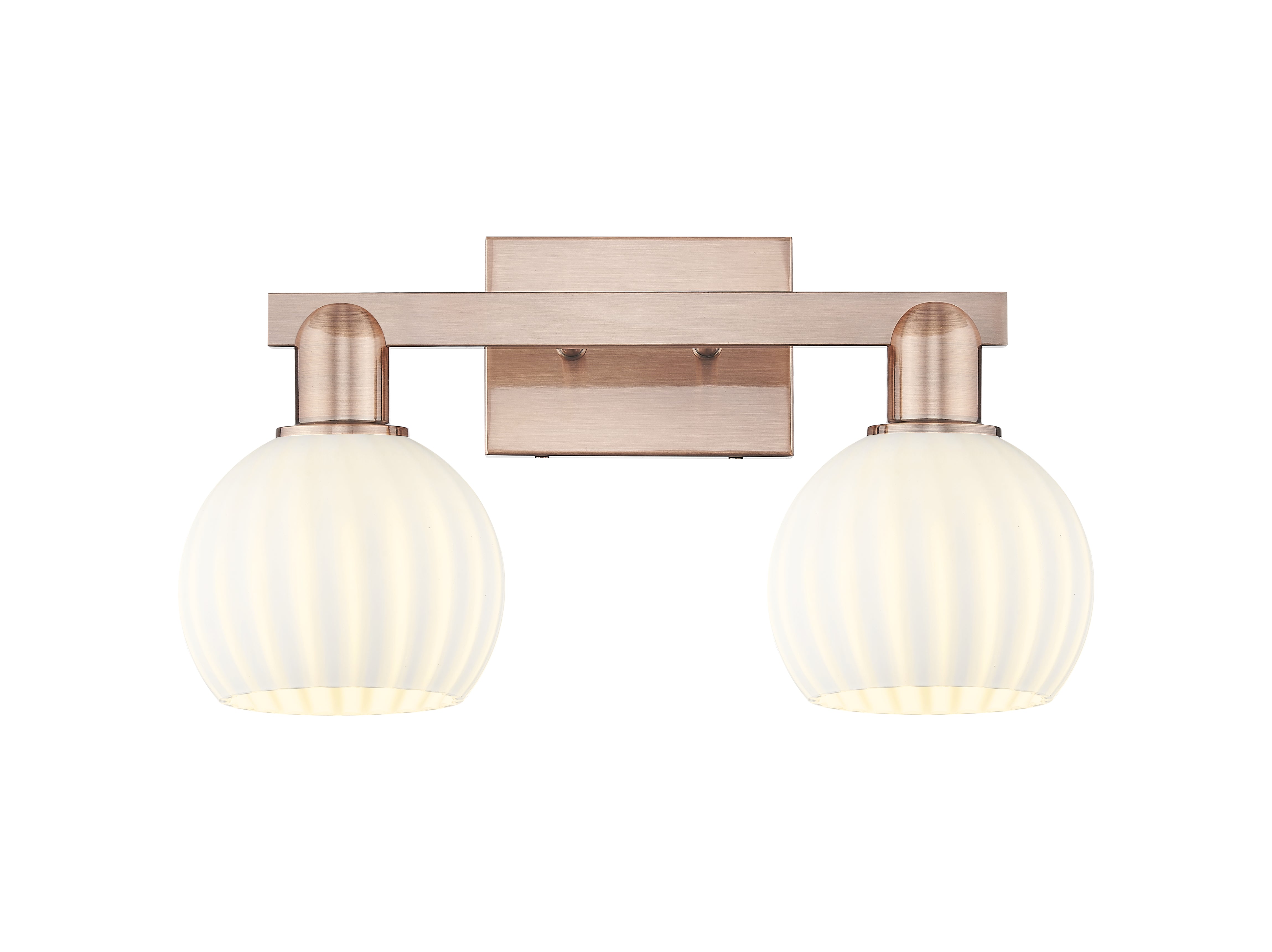 Arcadia Bath Vanity Light Steel Brass 19 Inch