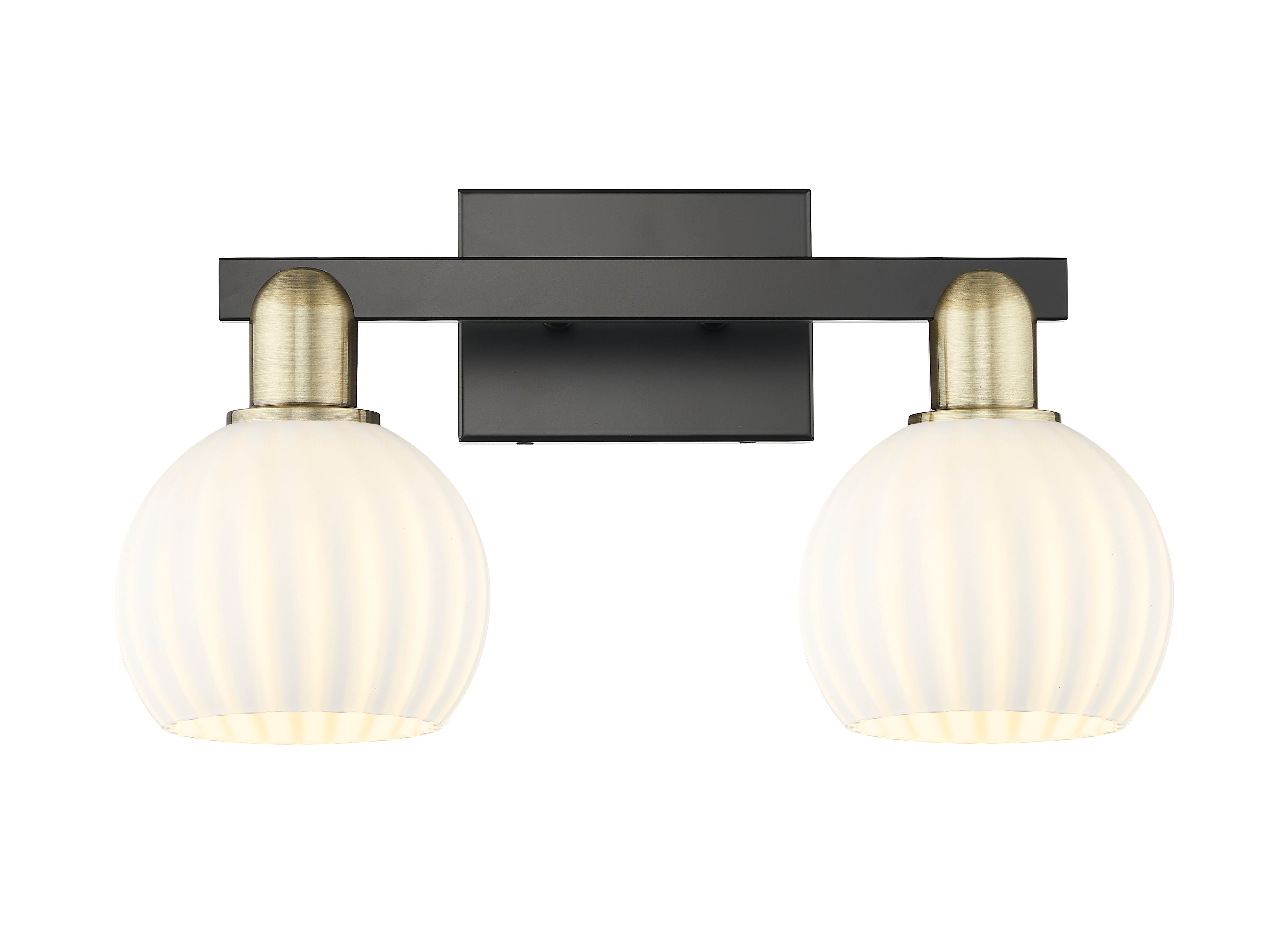 Arcadia Bath Vanity Light Steel Brass 19 Inch