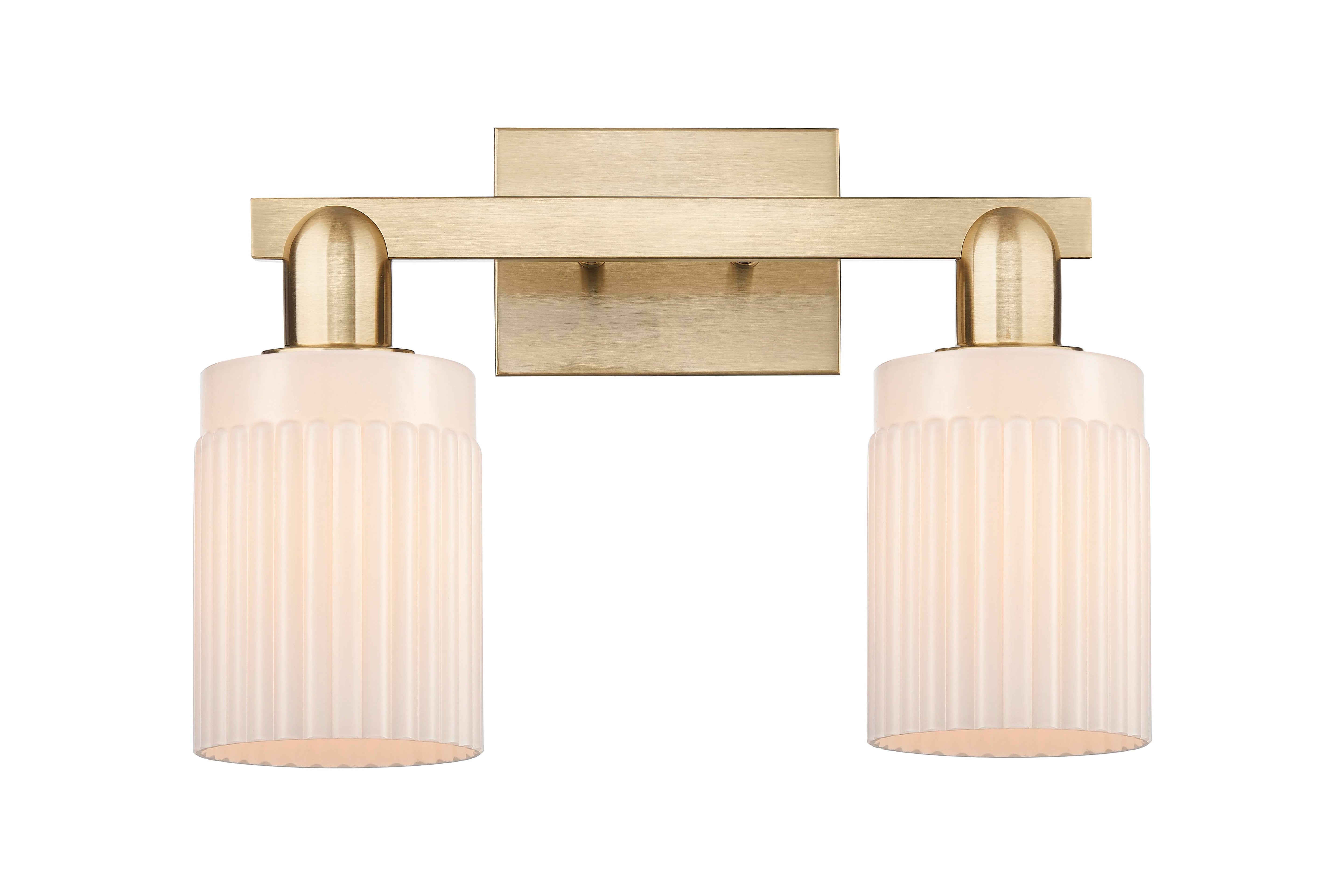Arcadia Bath Vanity Light Cast Brass Finish