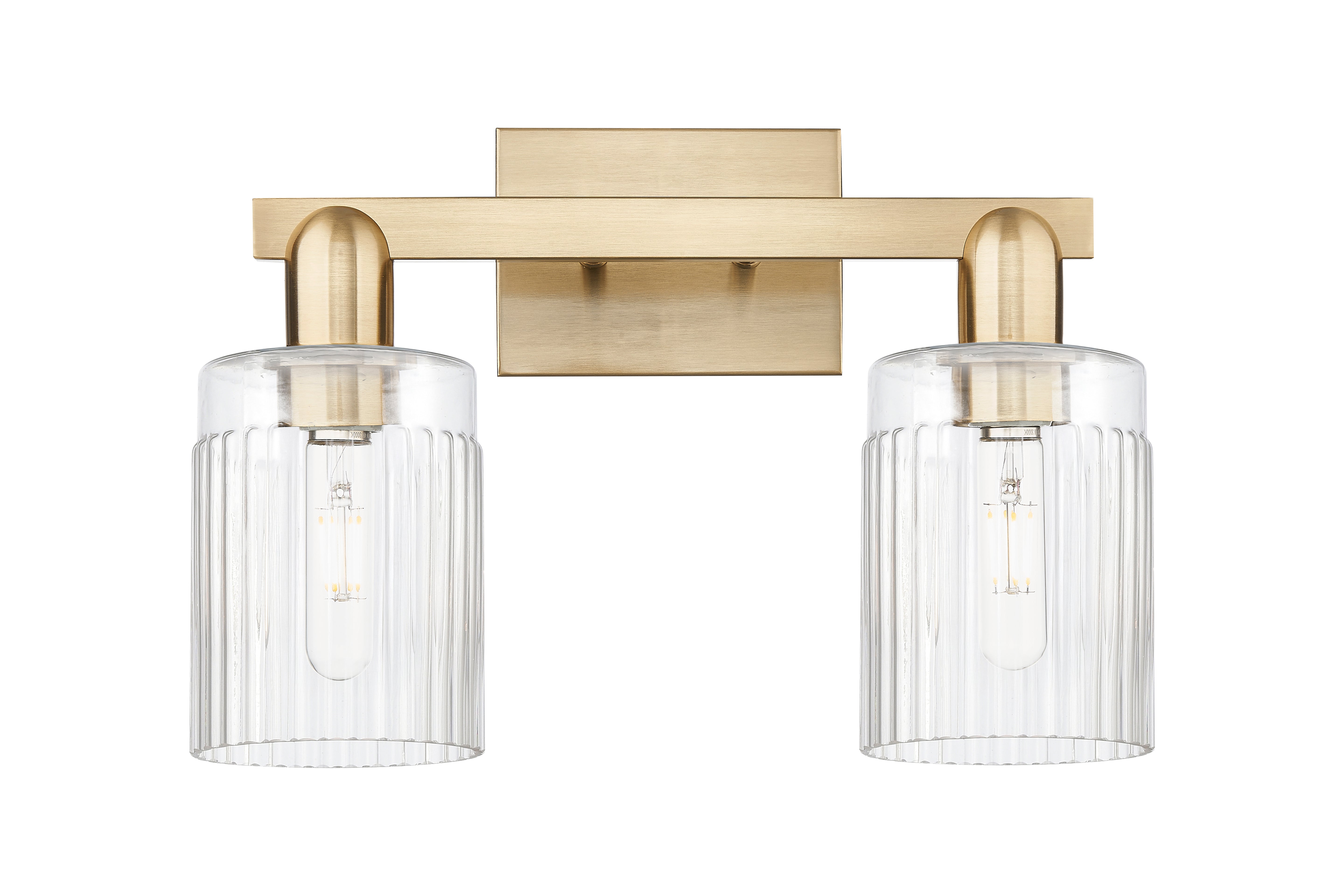 Arcadia Bath Vanity Light Cast Brass Finish