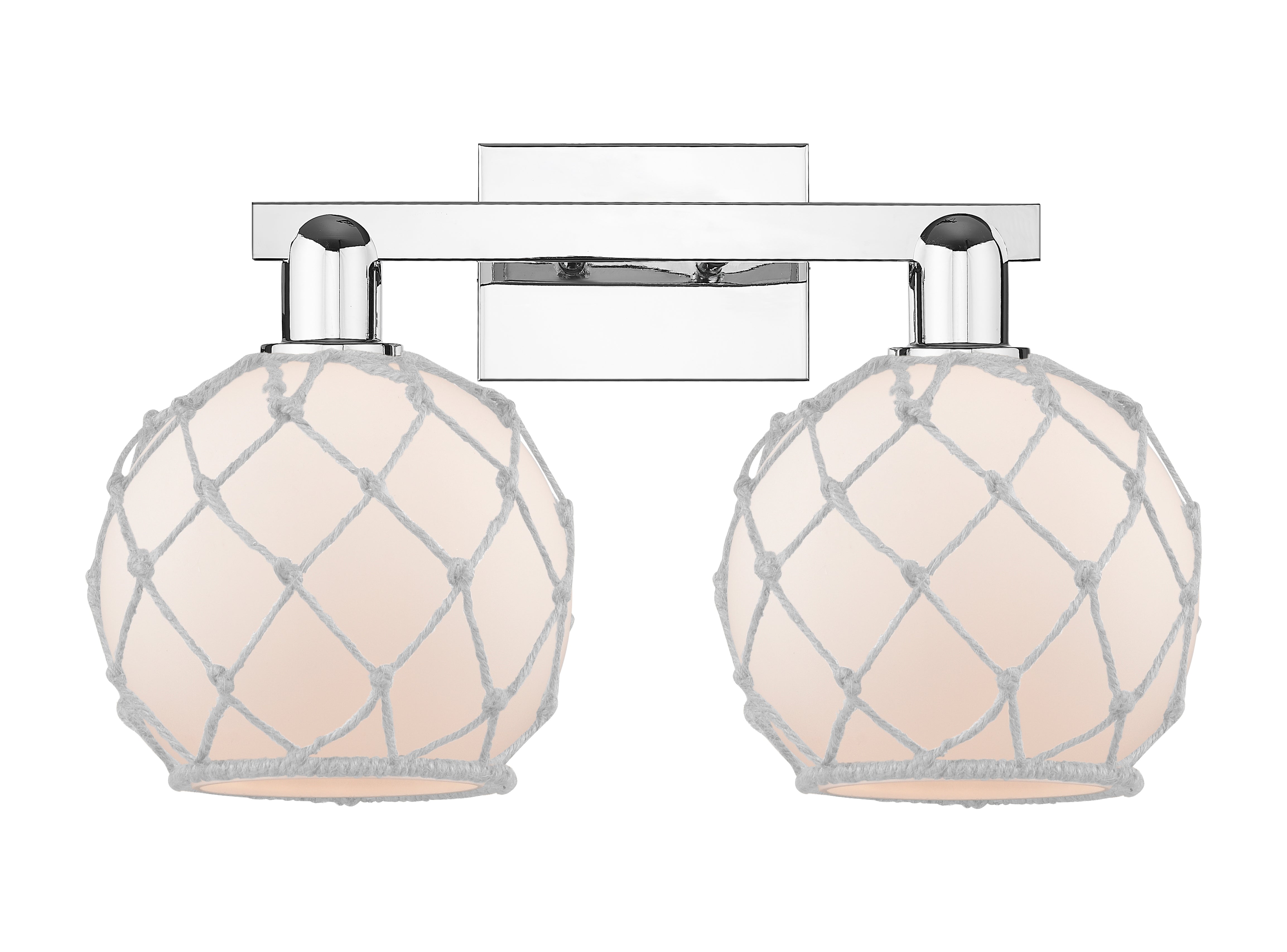 Arcadia Bath Vanity Light Brass Wicker