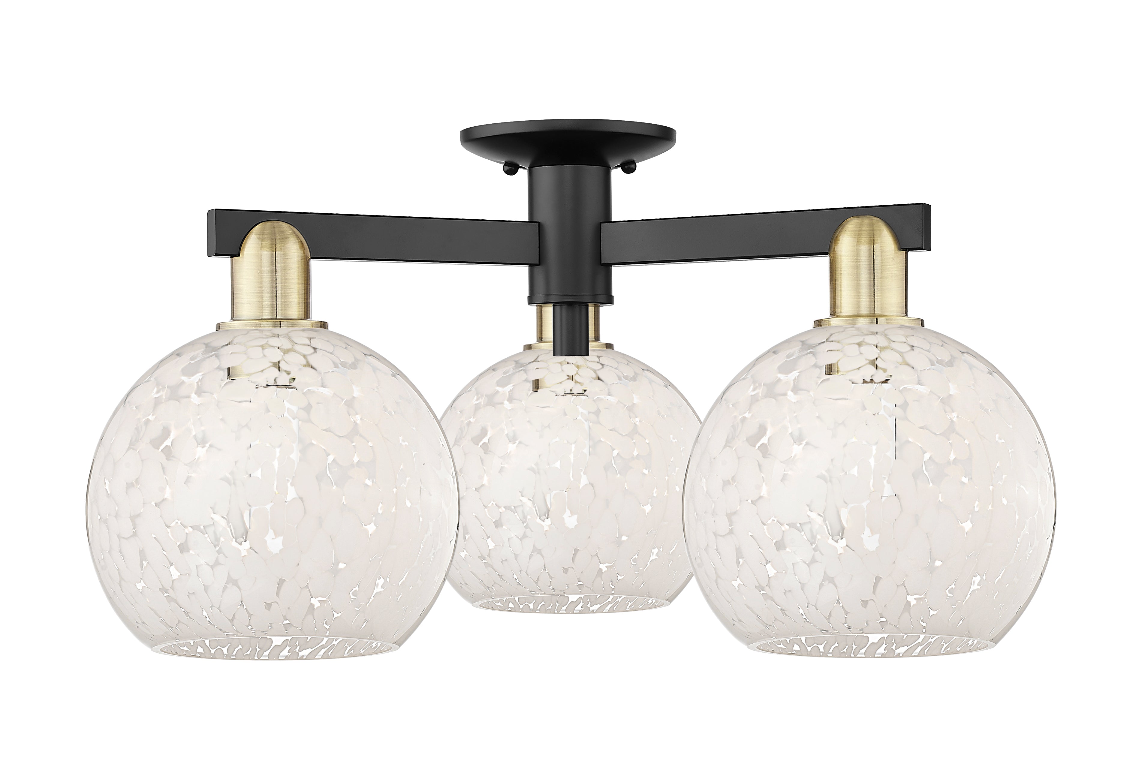 Arcadia Semi-Flush Mount Brushed Nickel