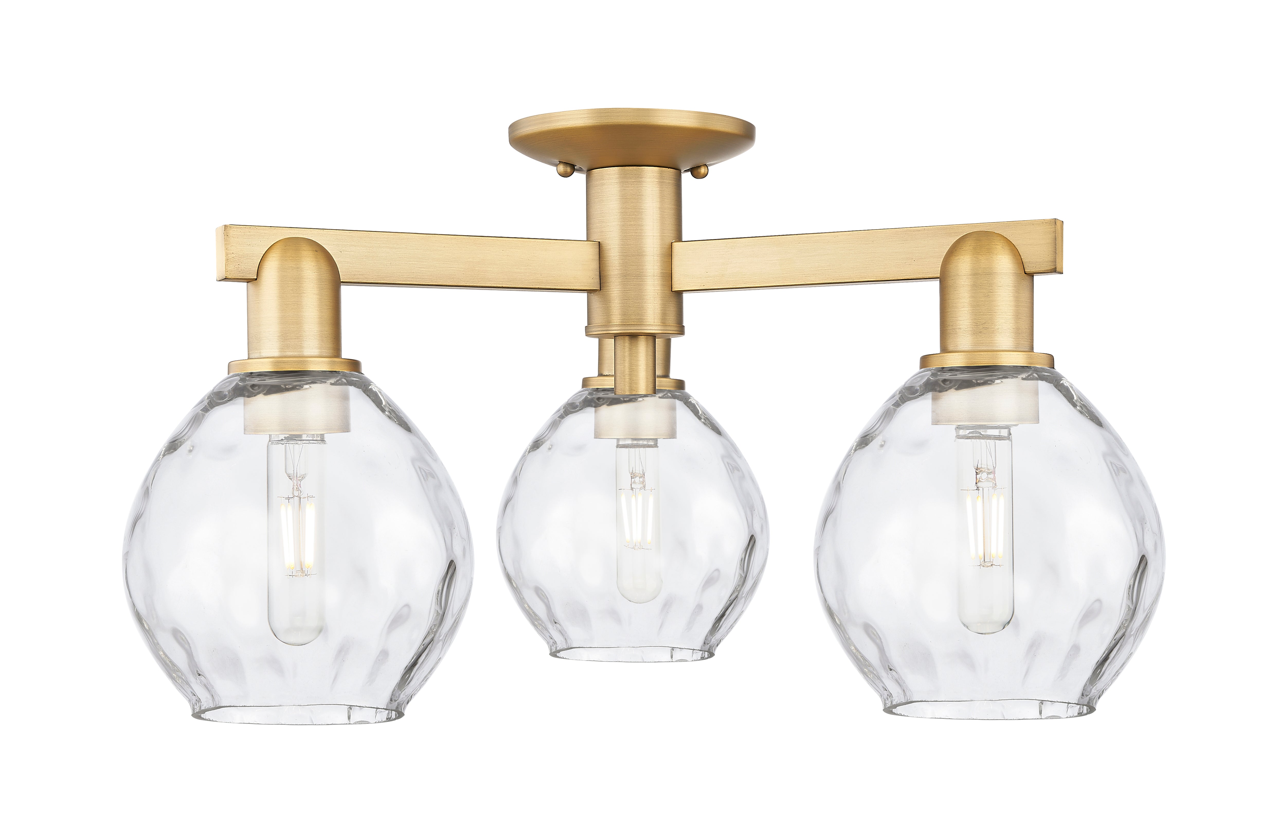 Arcadia Semi-Flush Mount Brushed Nickel