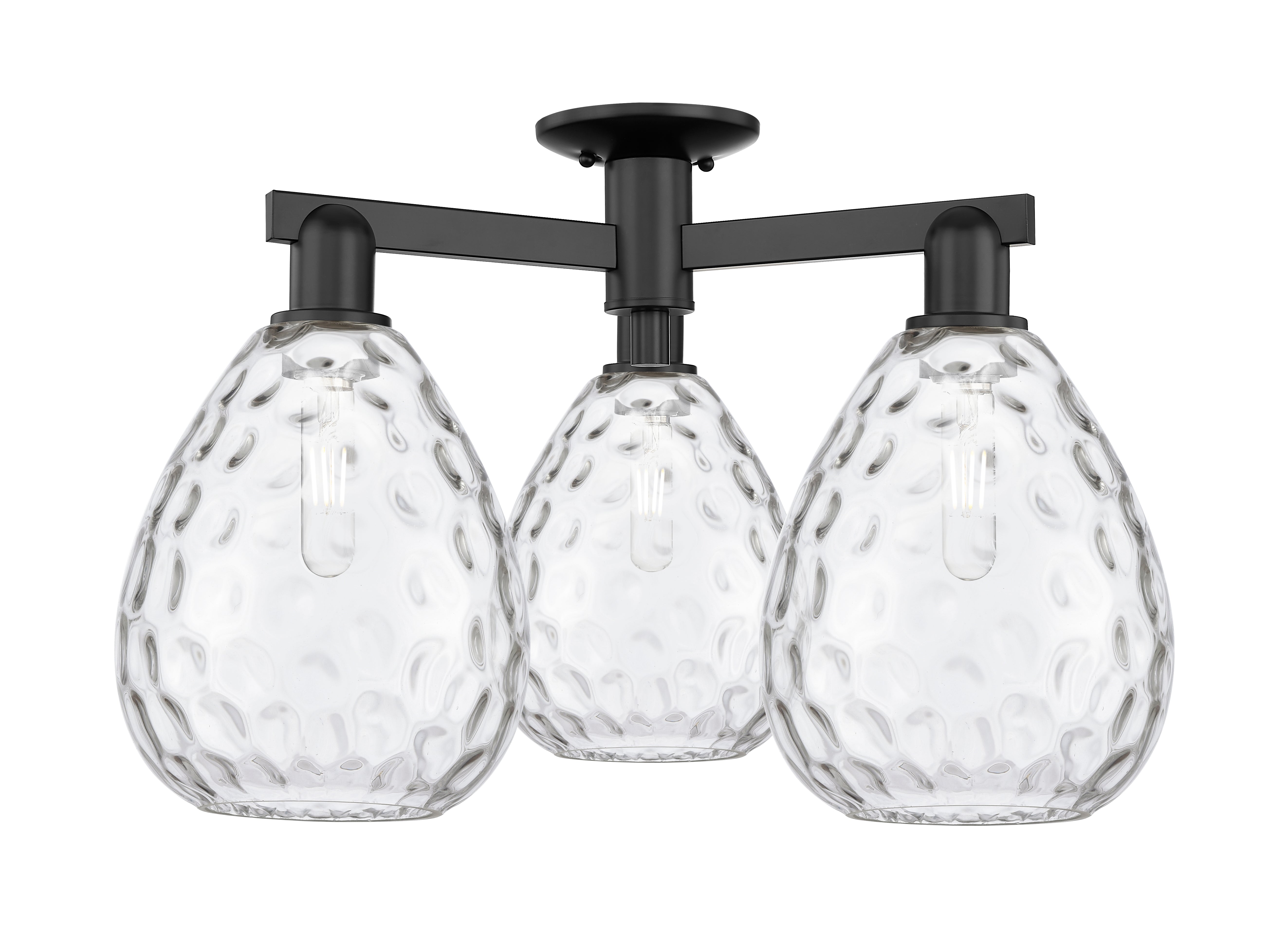 Arcadia Semi-Flush Mount Cast Brass