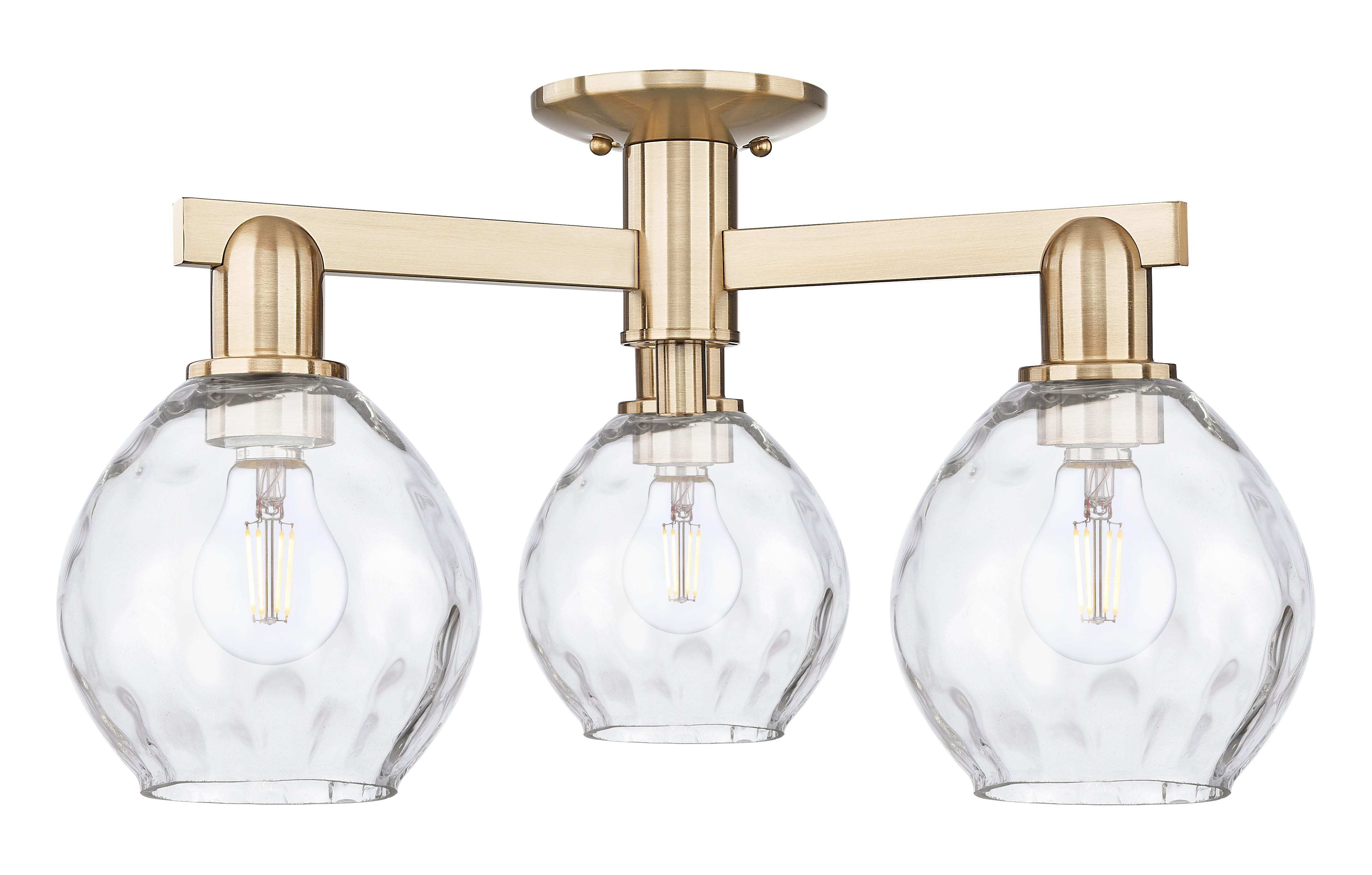 Arcadia Semi-Flush Mount Brushed Nickel