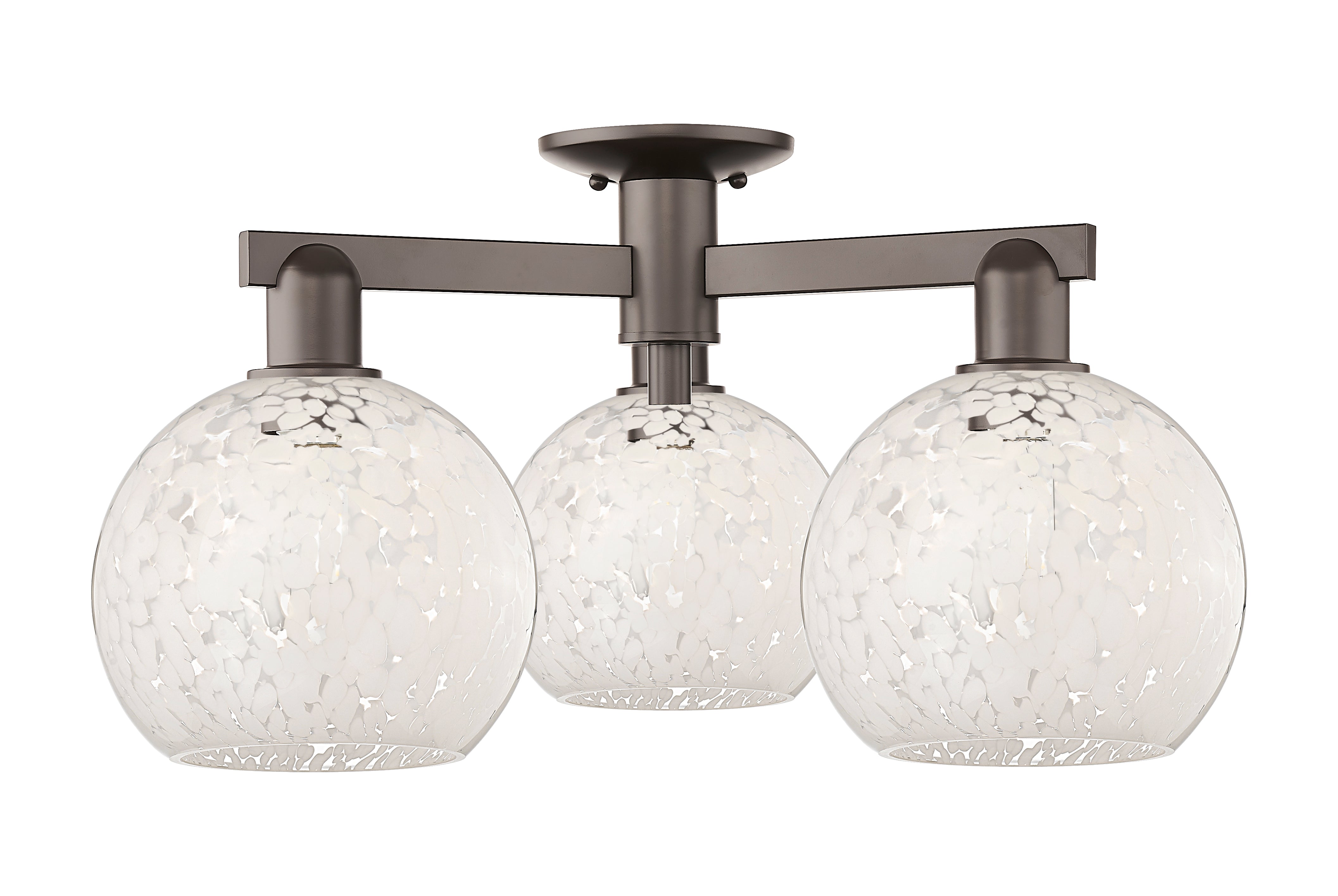 Arcadia Semi-Flush Mount Brushed Nickel