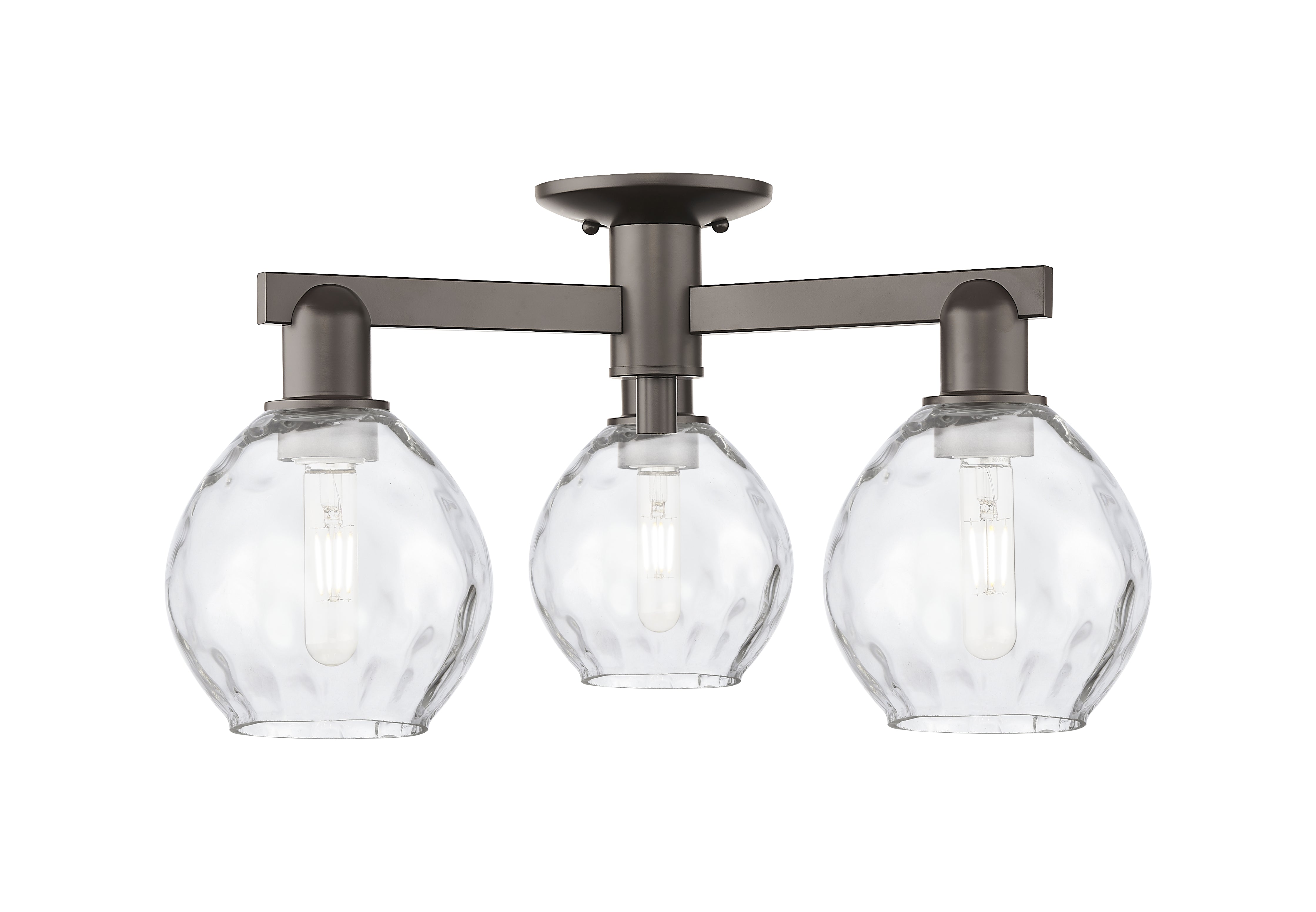 Arcadia Semi-Flush Mount Brushed Nickel