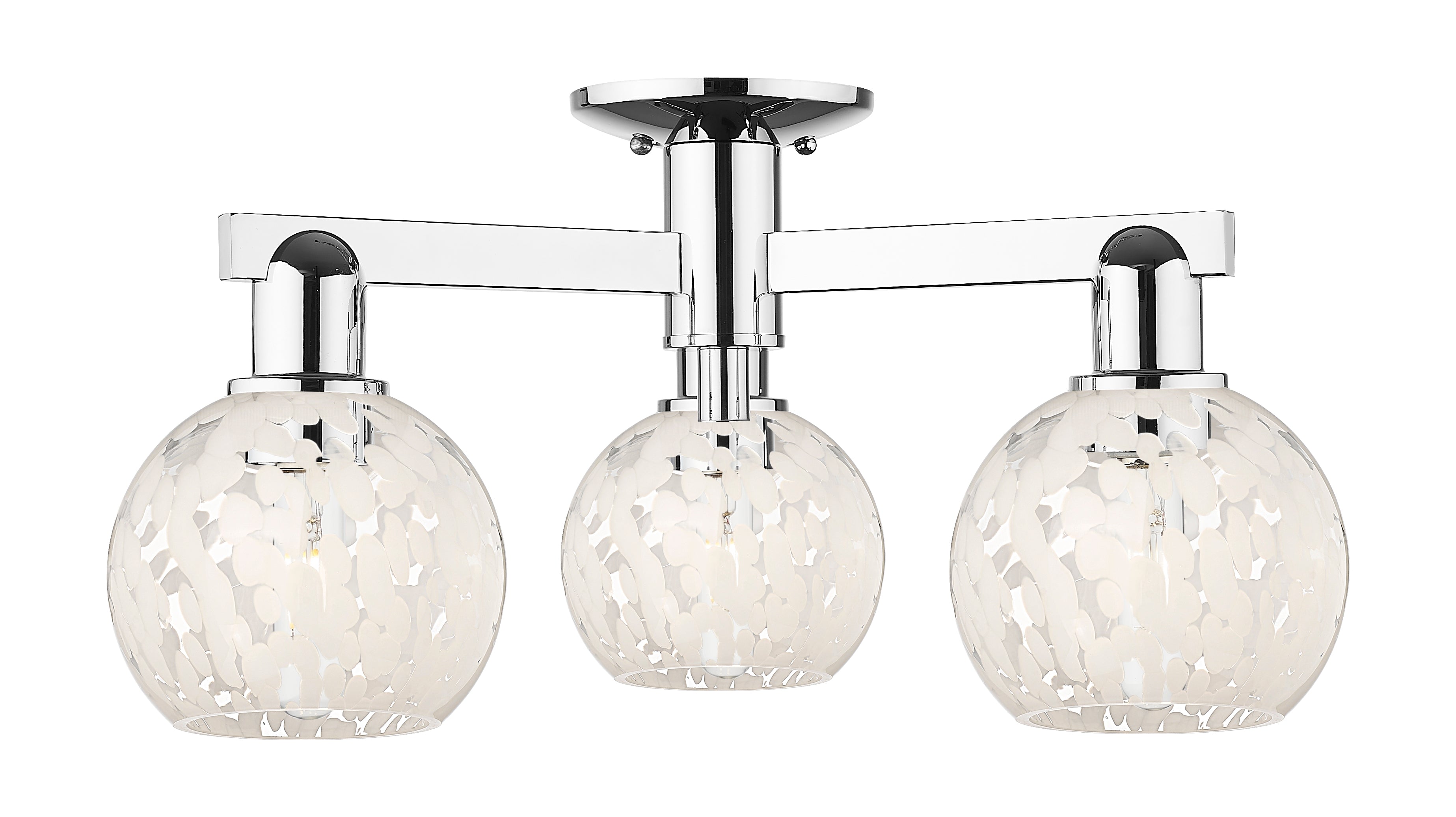 Arcadia Semi-Flush Mount Brushed Satin