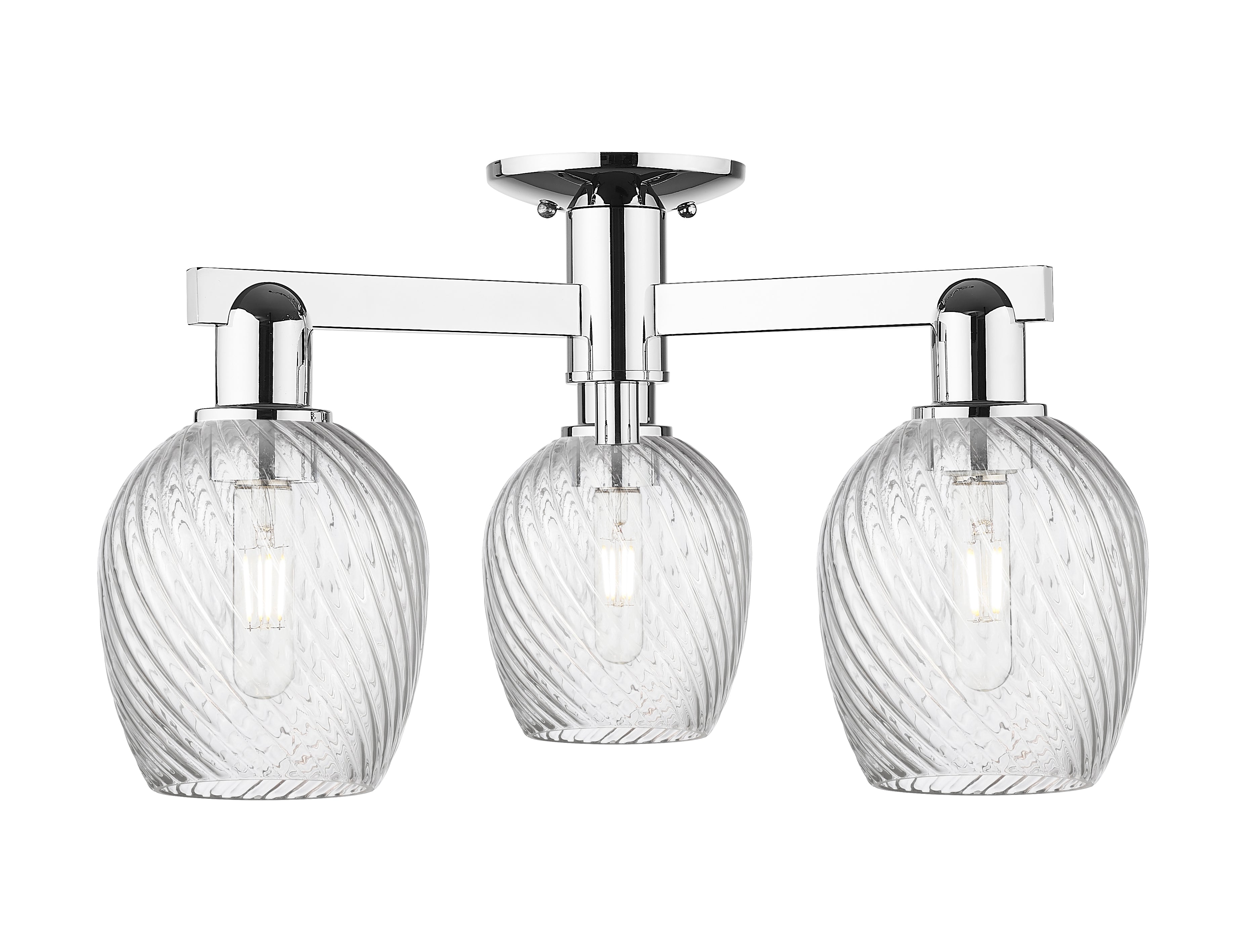 Arcadia Semi-Flush Mount Brushed Nickel