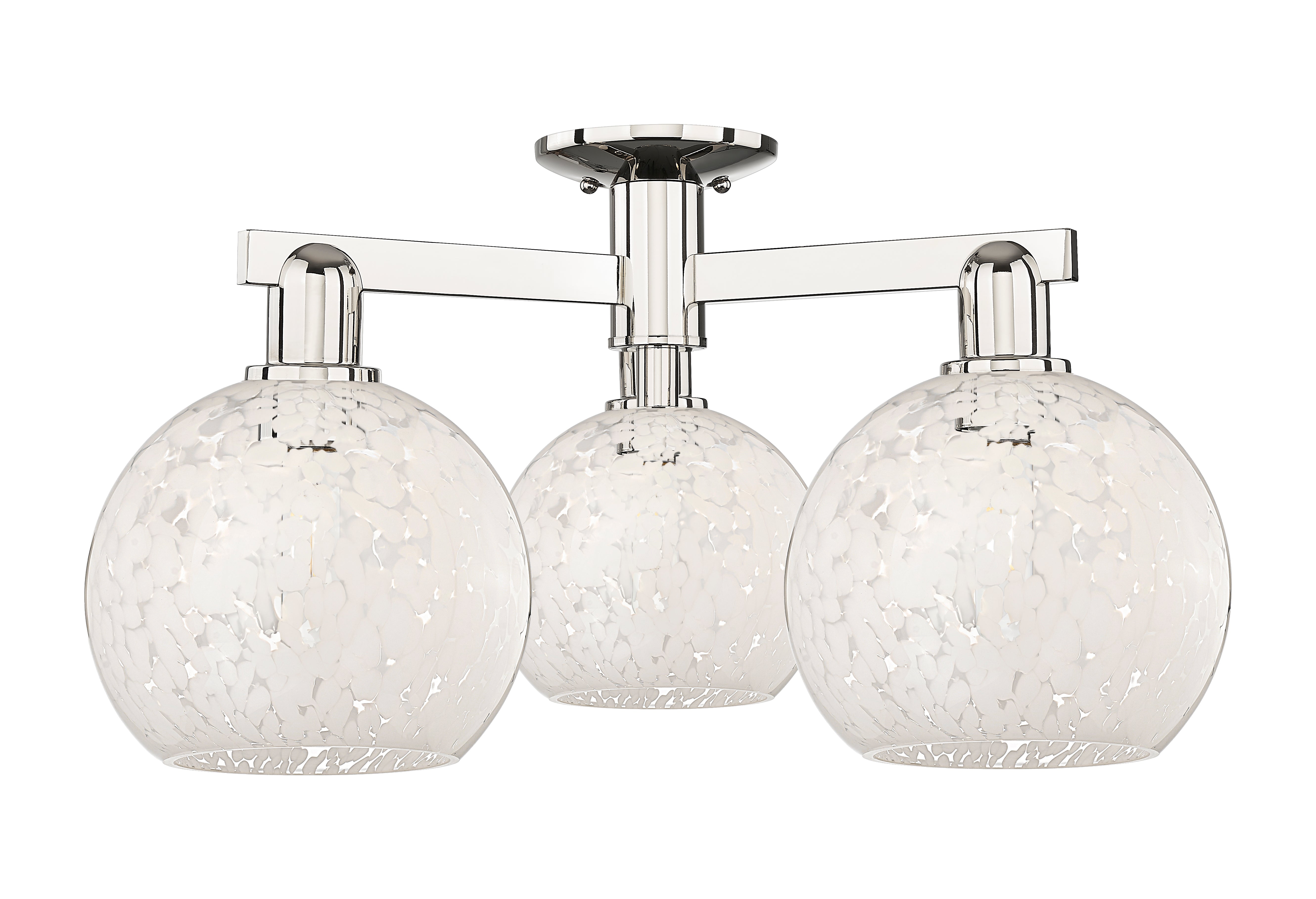 Arcadia Semi-Flush Mount Brushed Nickel