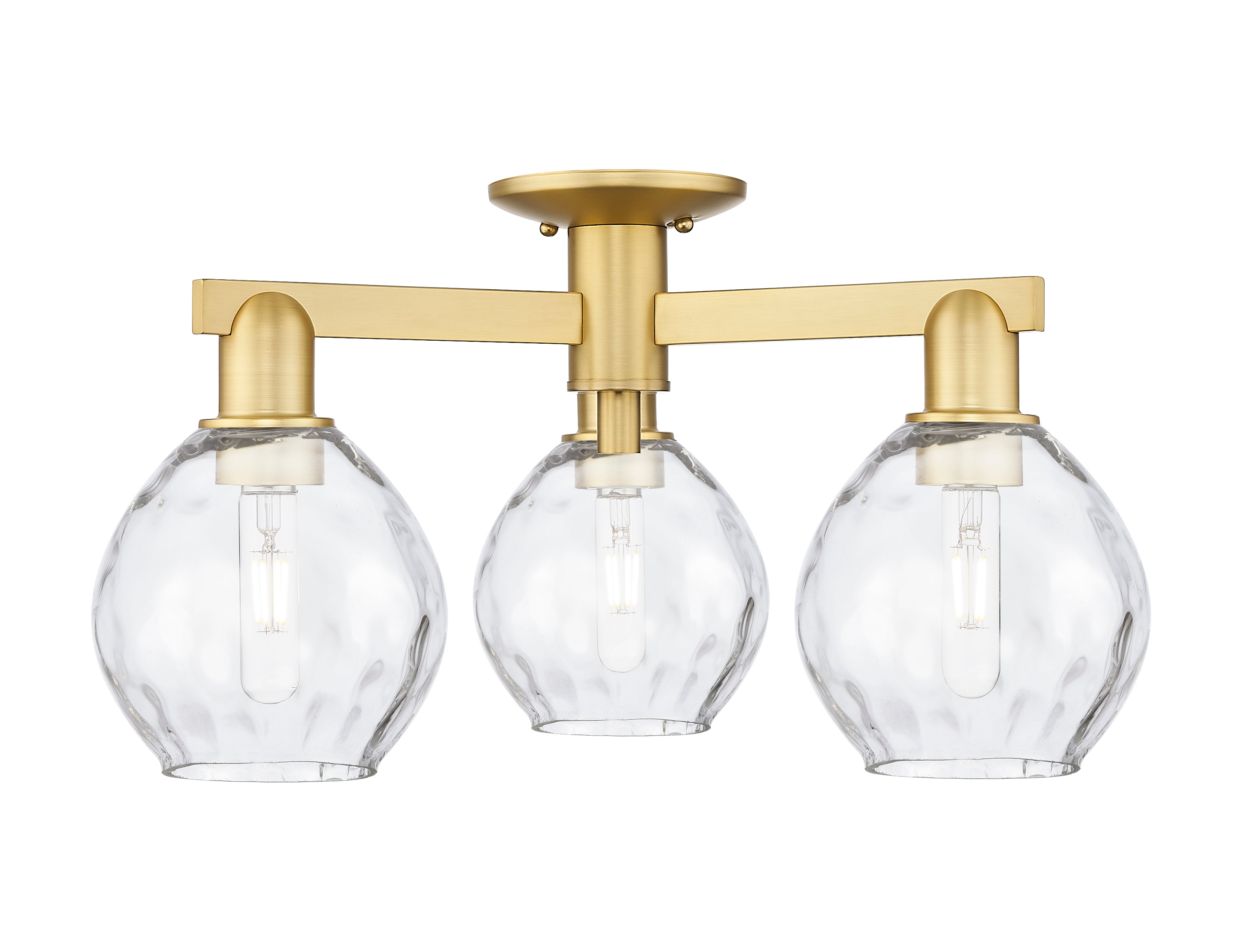 Arcadia Semi-Flush Mount Brushed Nickel