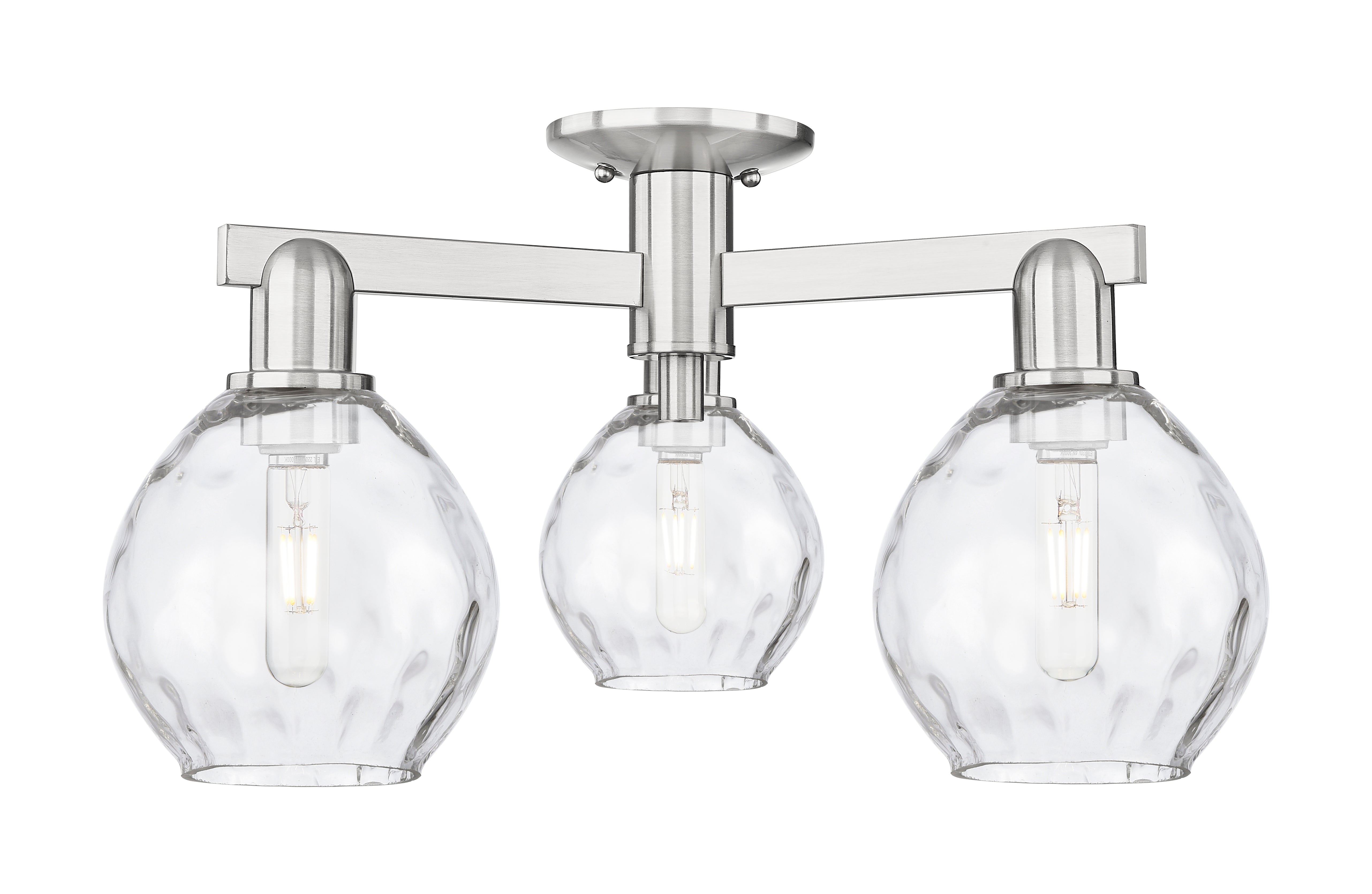 Arcadia Semi-Flush Mount Brushed Nickel