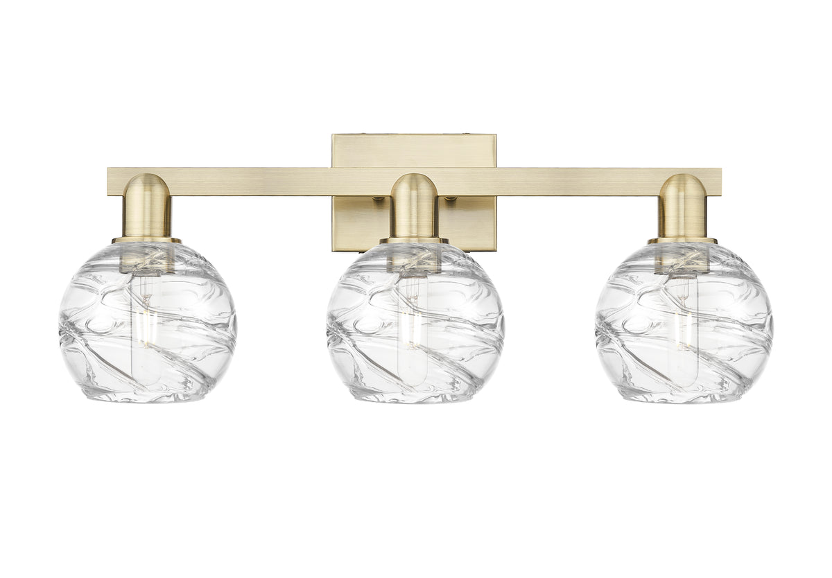 Athens Deco Swirl 26-Inch 3-Light Bath Vanity Light 9.875-Inch High