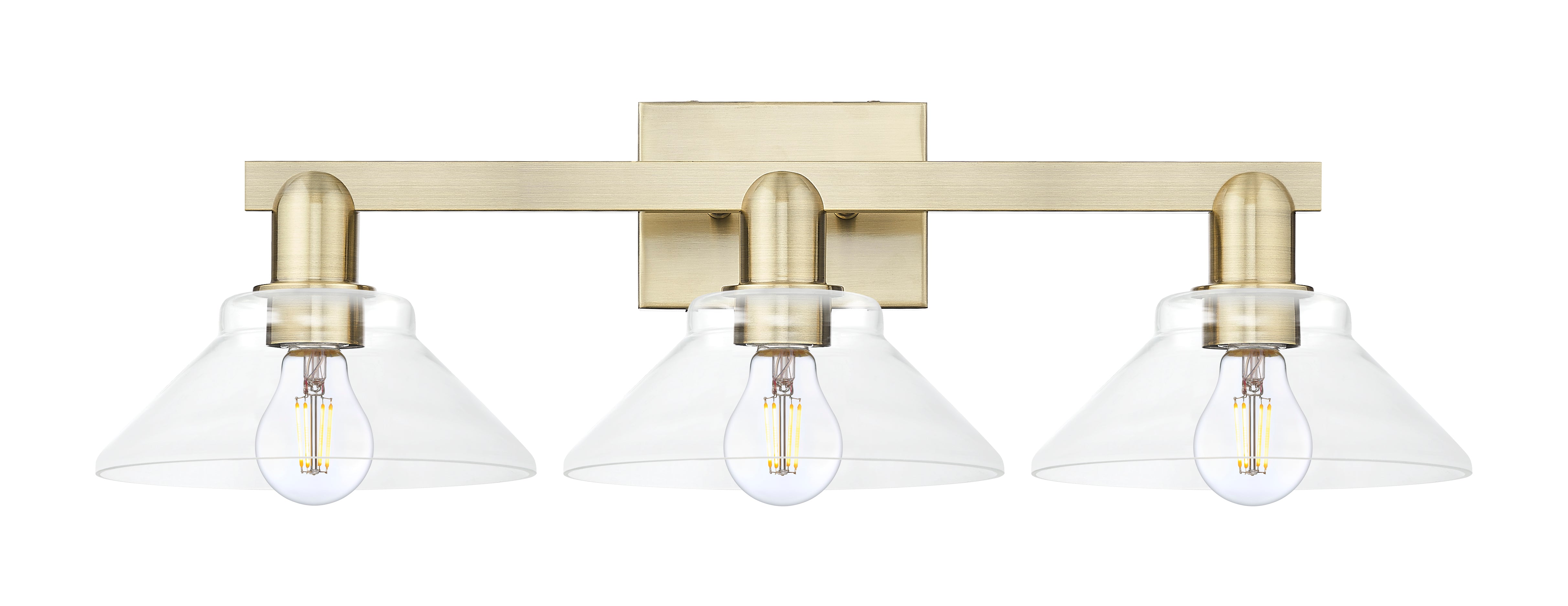 Arcadia Bath Vanity Light Cast Brass Steel