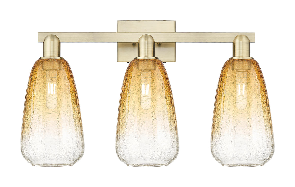 Brookhaven Almond 26-Inch 3-Light Bath Vanity Light 14.75-Inch High