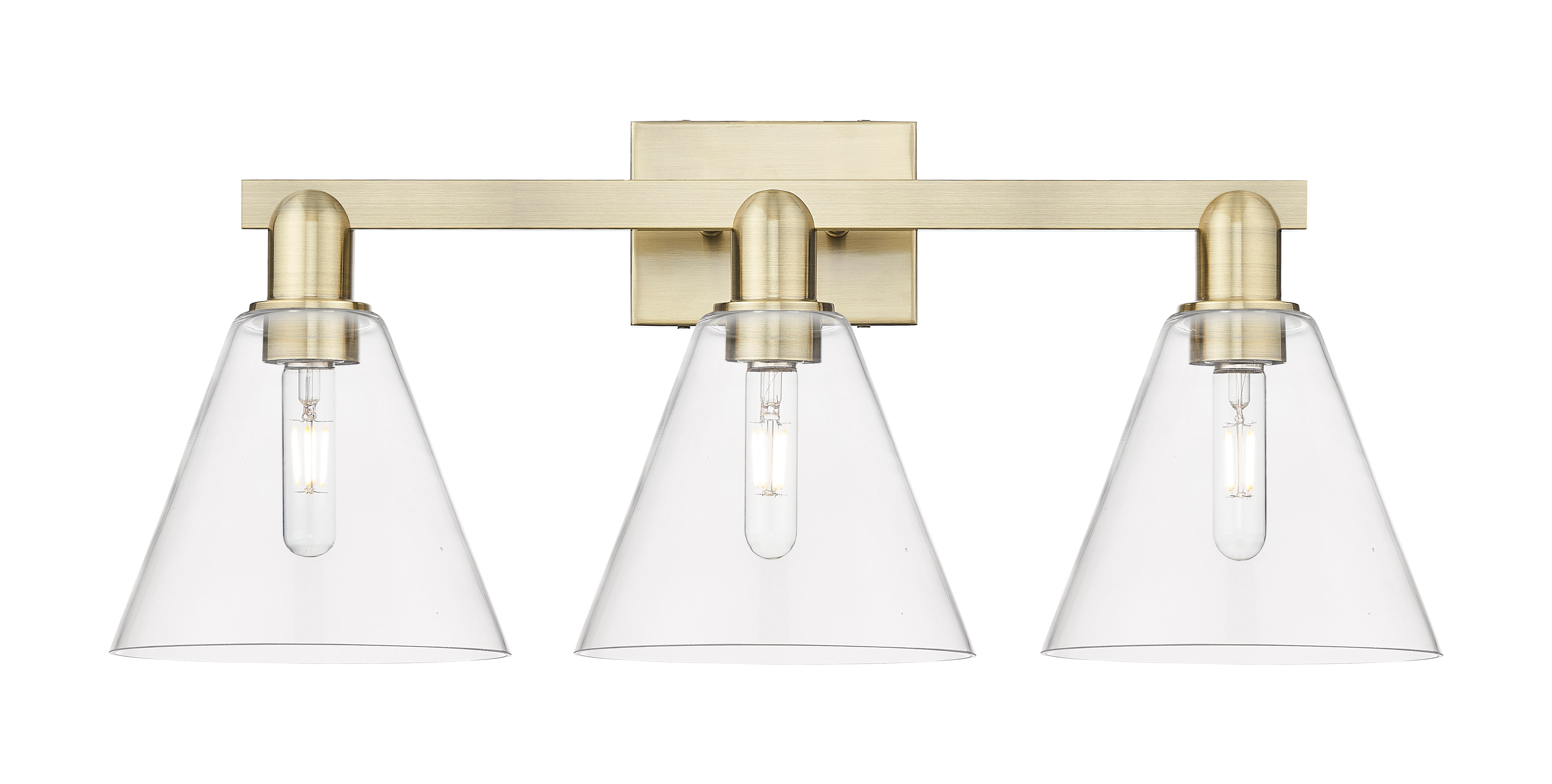Arcadia Bath Vanity Light Cast Brass
