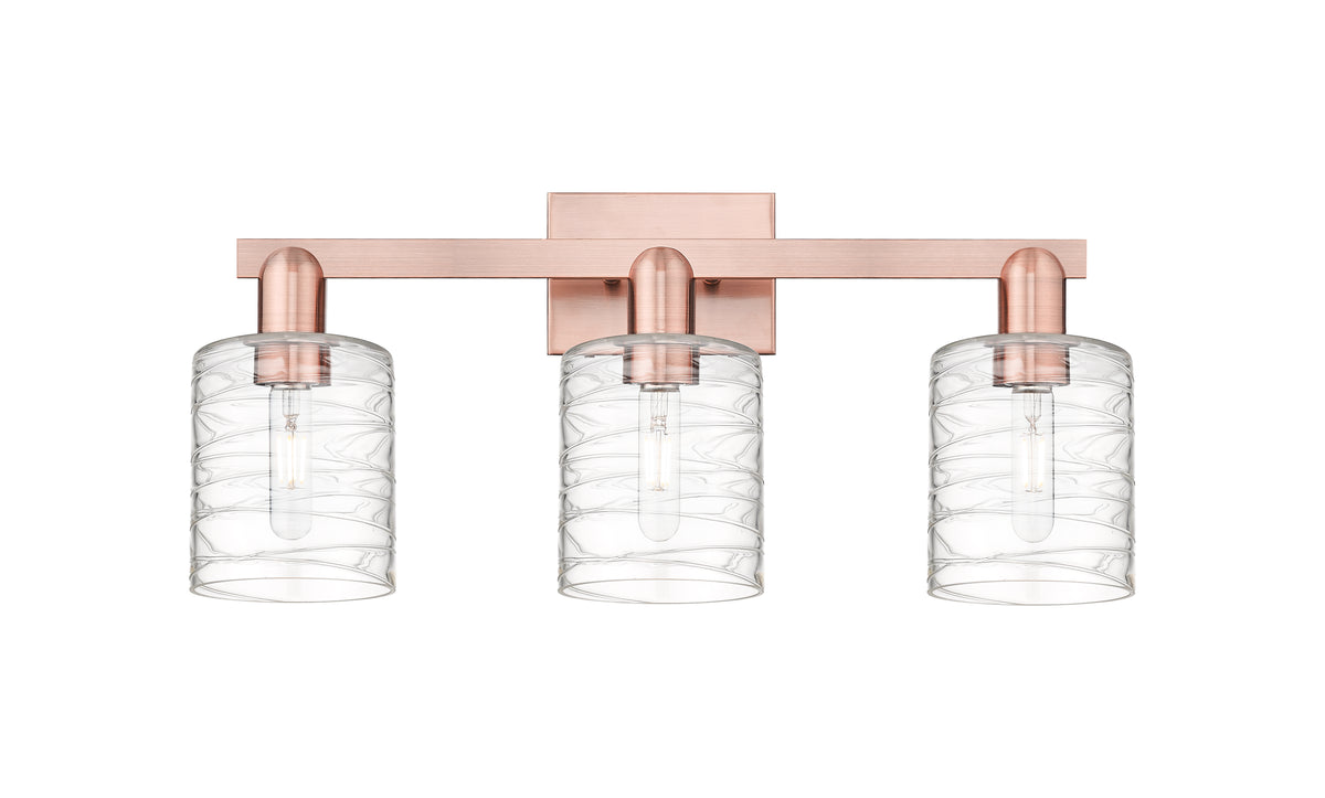 Cobbleskill 24-Inch 3-Light Bath Vanity Light Dimmable