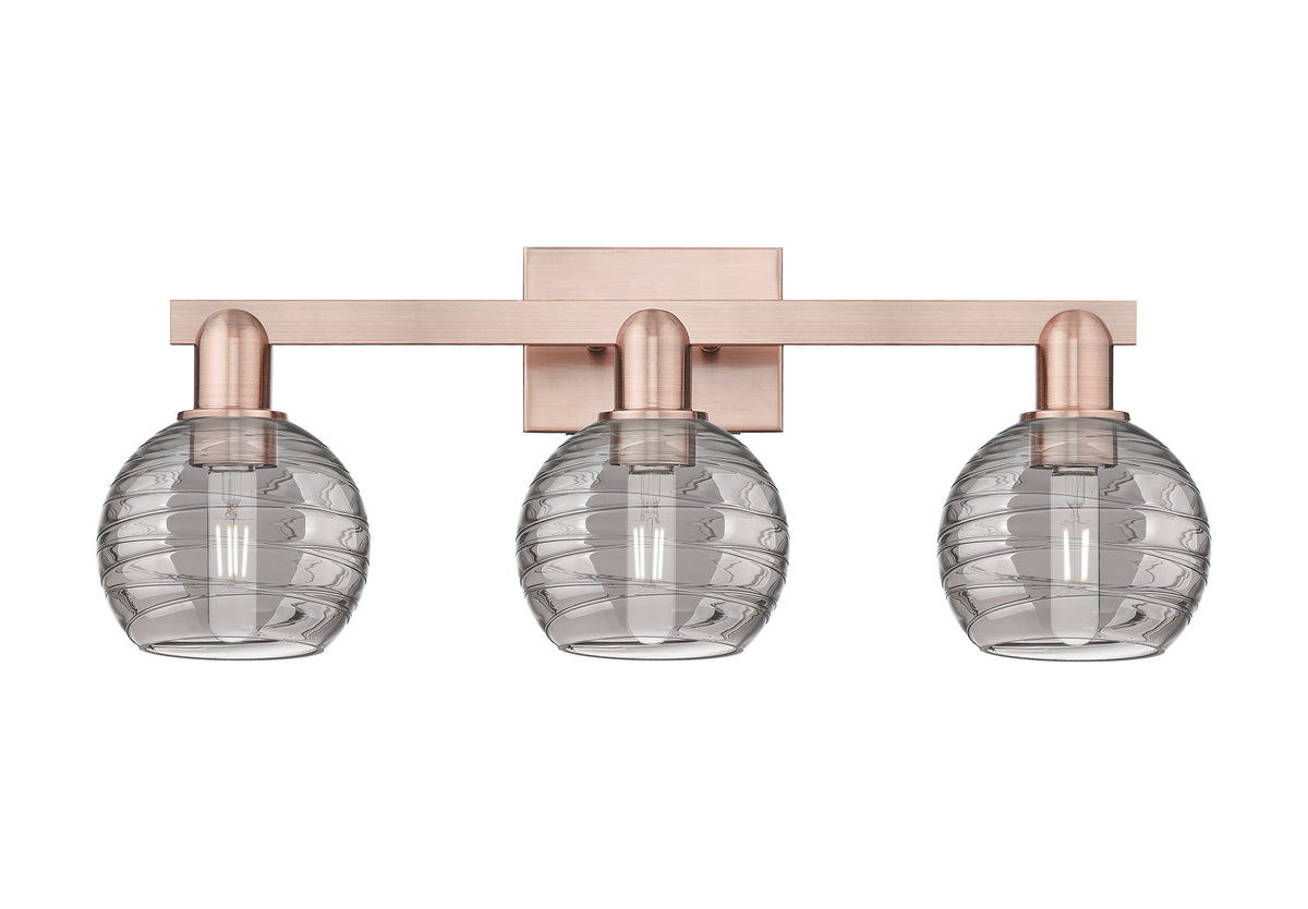 Athens Deco Swirl 26-Inch 3-Light Bath Vanity Light 9.875-Inch High