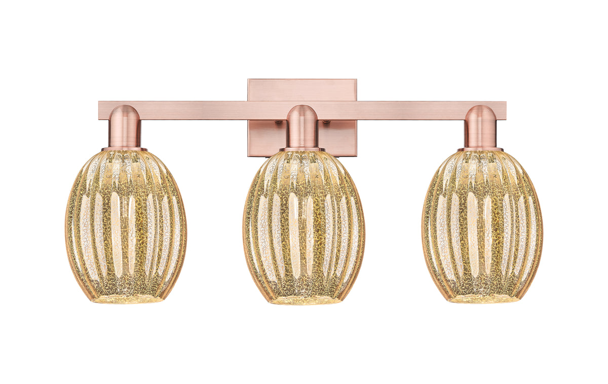 Preston Bulb 26-Inch 3-Light Bath Vanity Light 12.5-Inch High