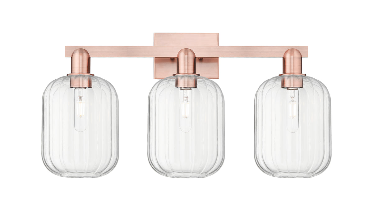 Preston Cylinder 26-Inch 3-Light Bath Vanity Light
