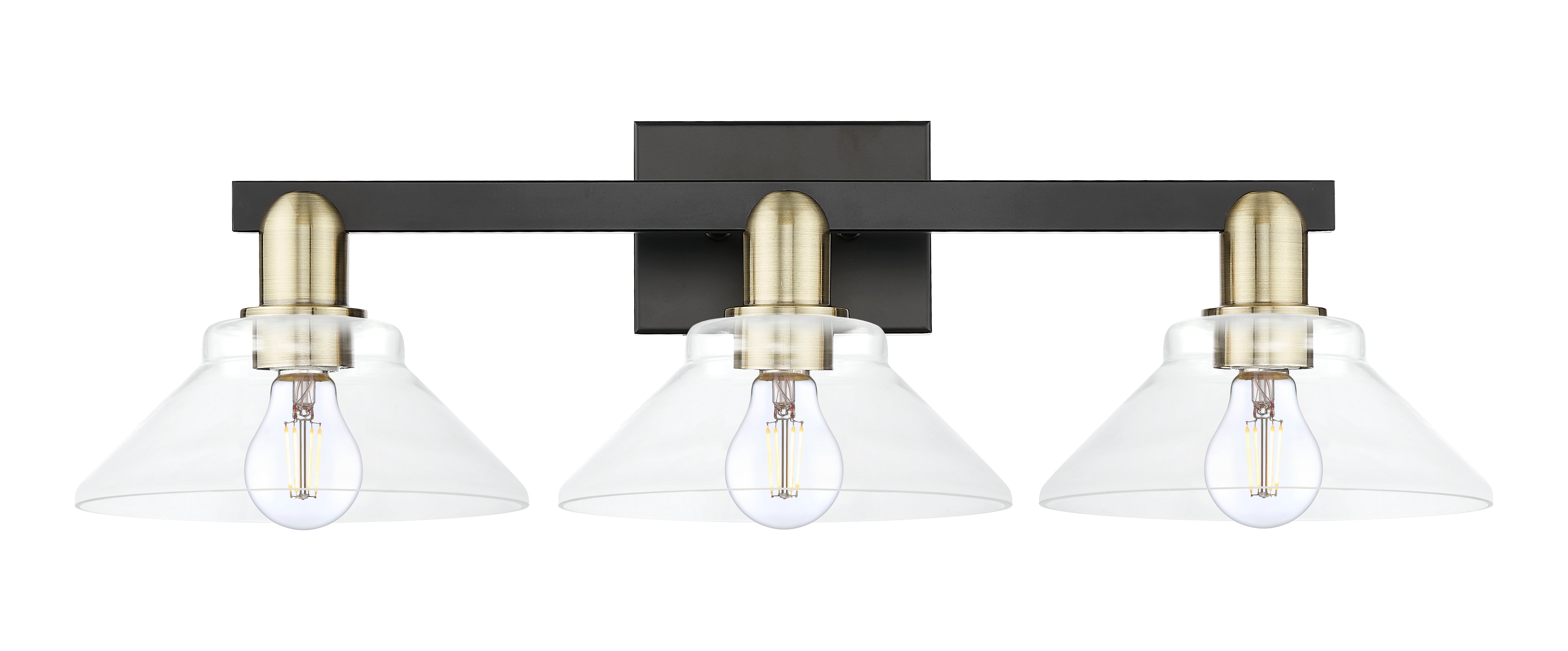 Arcadia Bath Vanity Light Cast Brass Steel