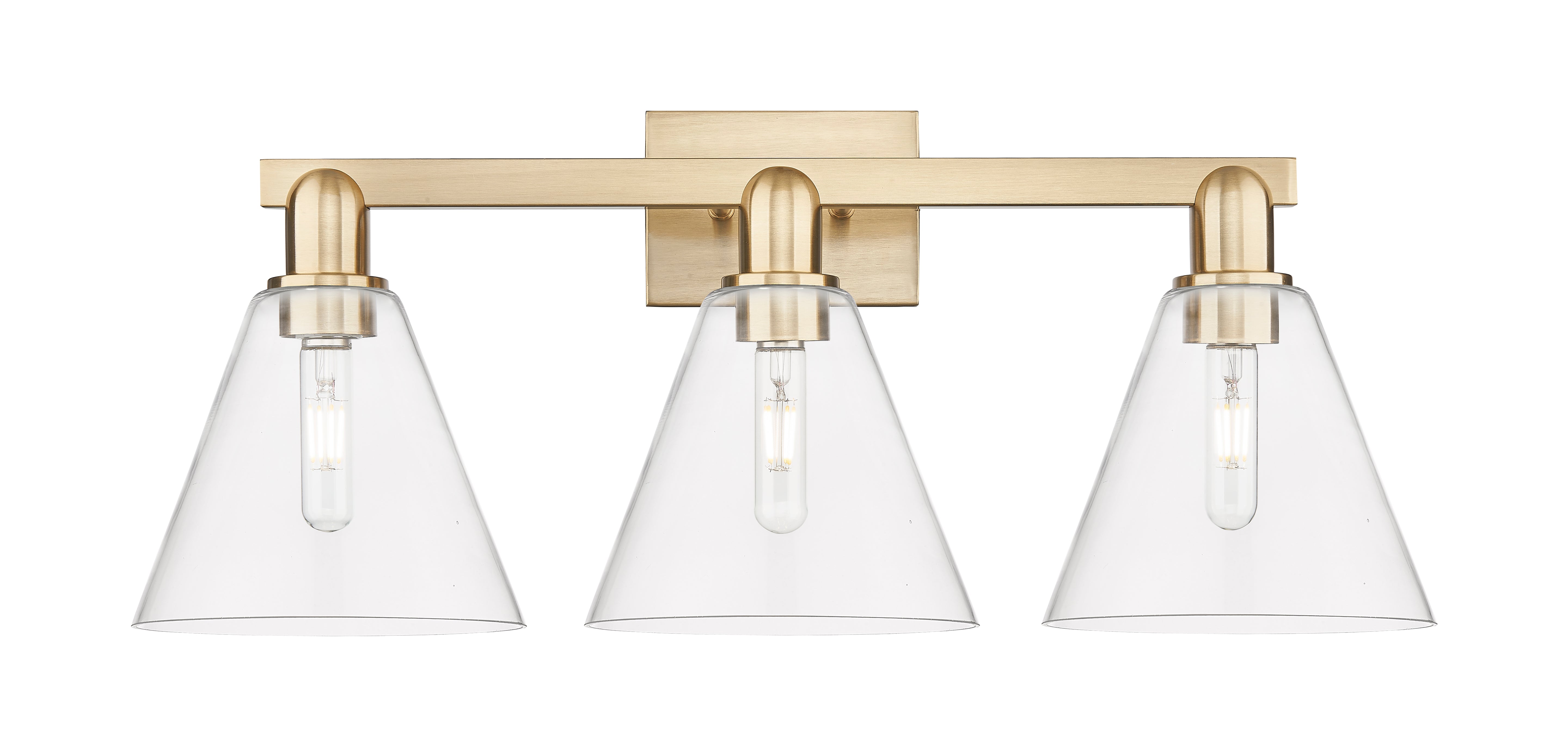 Arcadia Bath Vanity Light Cast Brass