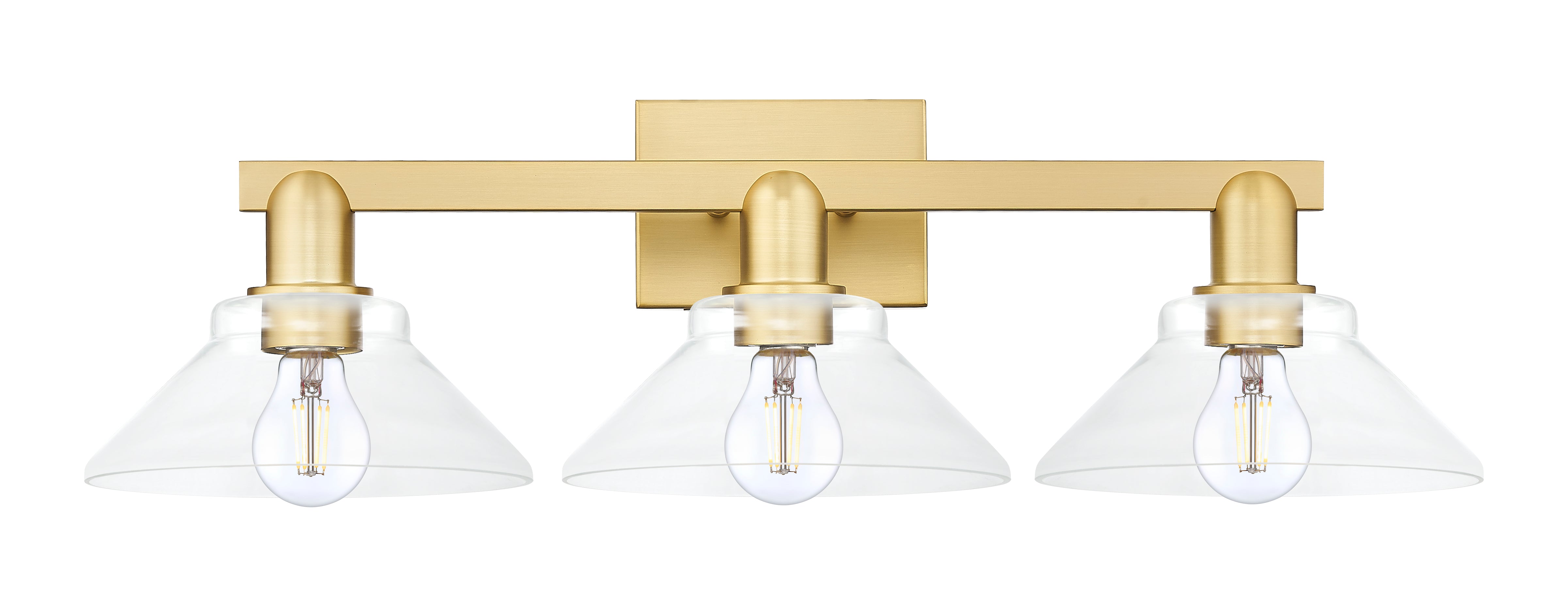 Arcadia Bath Vanity Light Cast Brass Steel