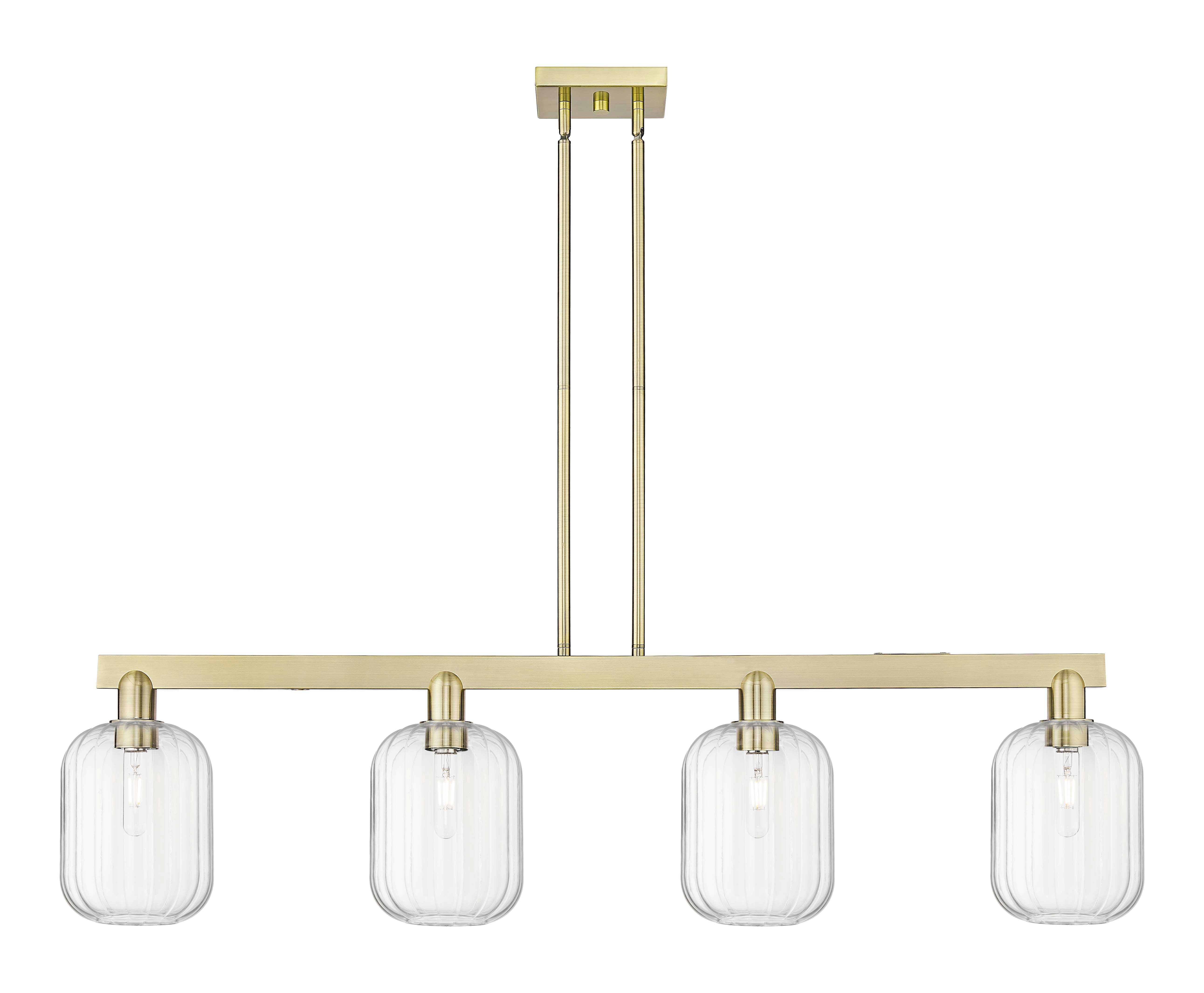 Arcadia Island Light Cast Brass Steel Glass