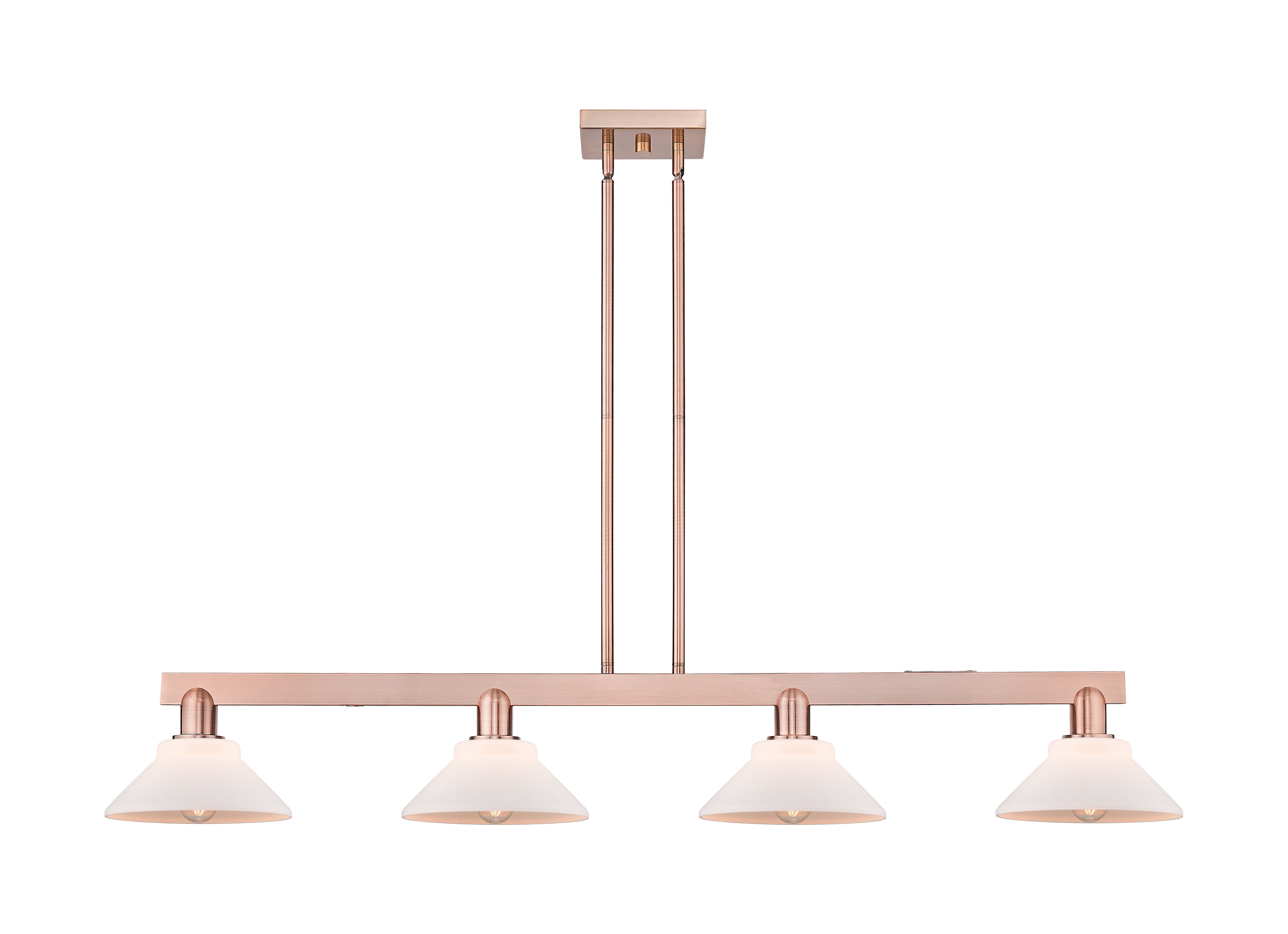 Arcadia Island Light Cast Brass Glass Steel