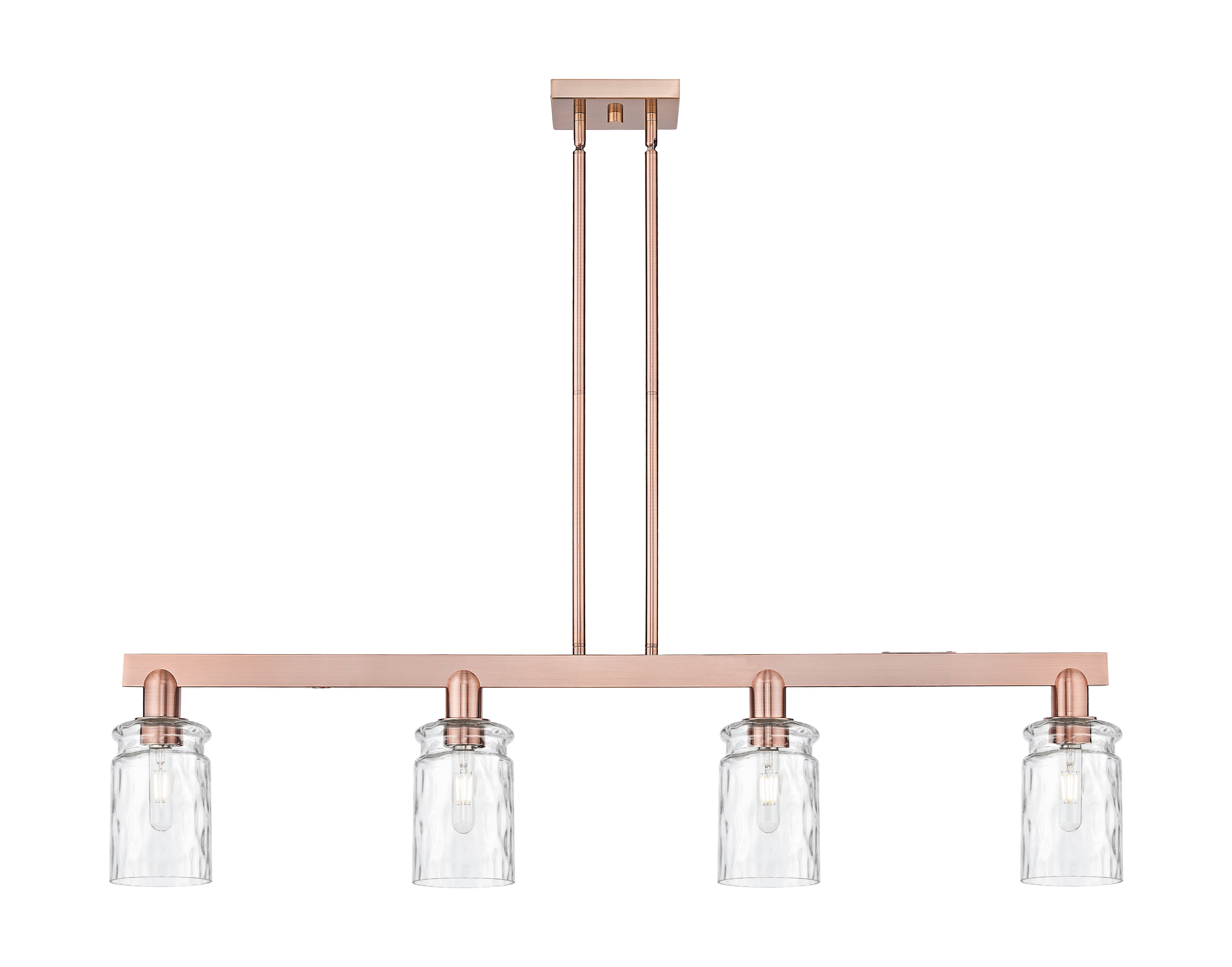 Arcadia Island Light Brass Steel Glass