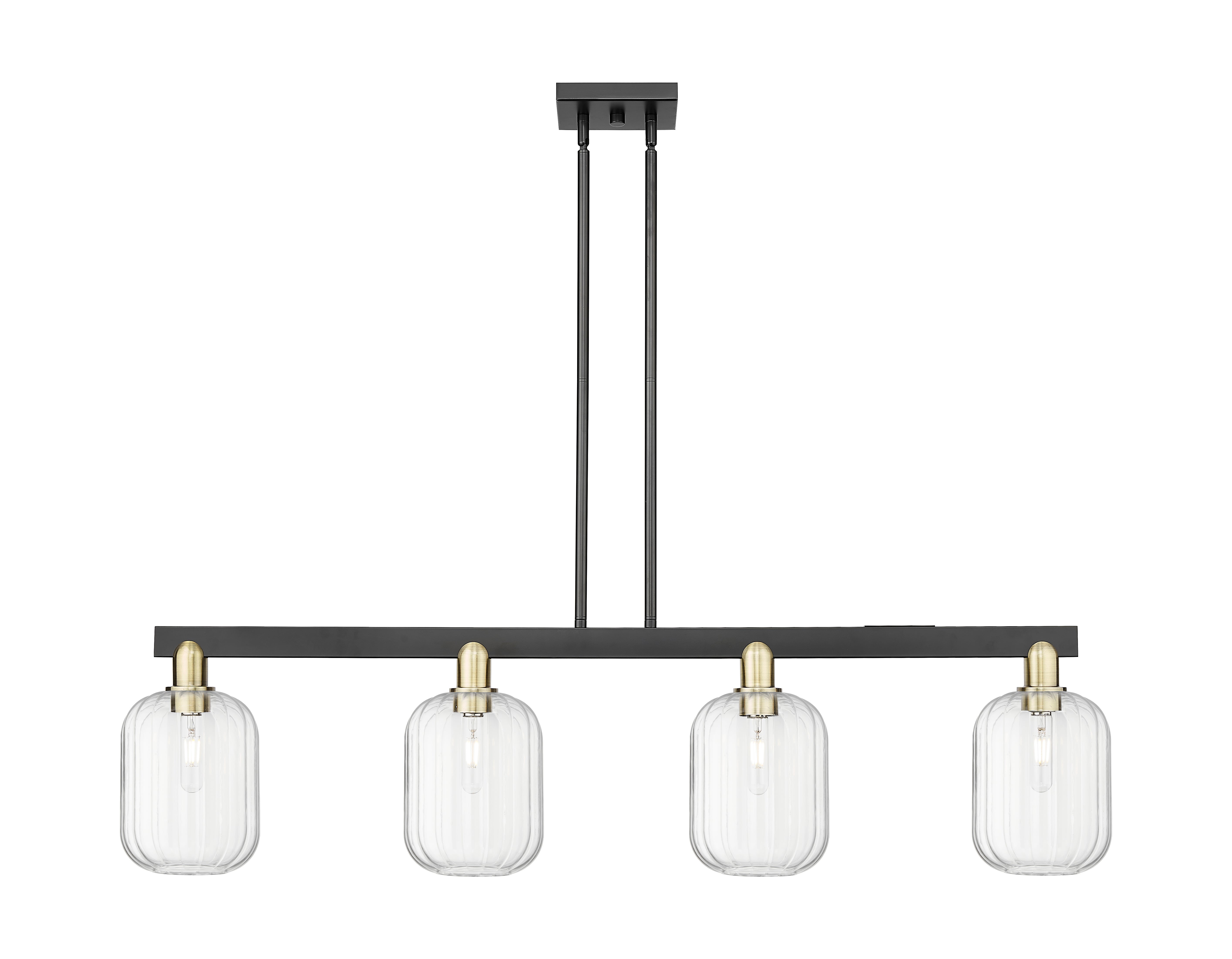 Arcadia Island Light Cast Brass Steel Glass