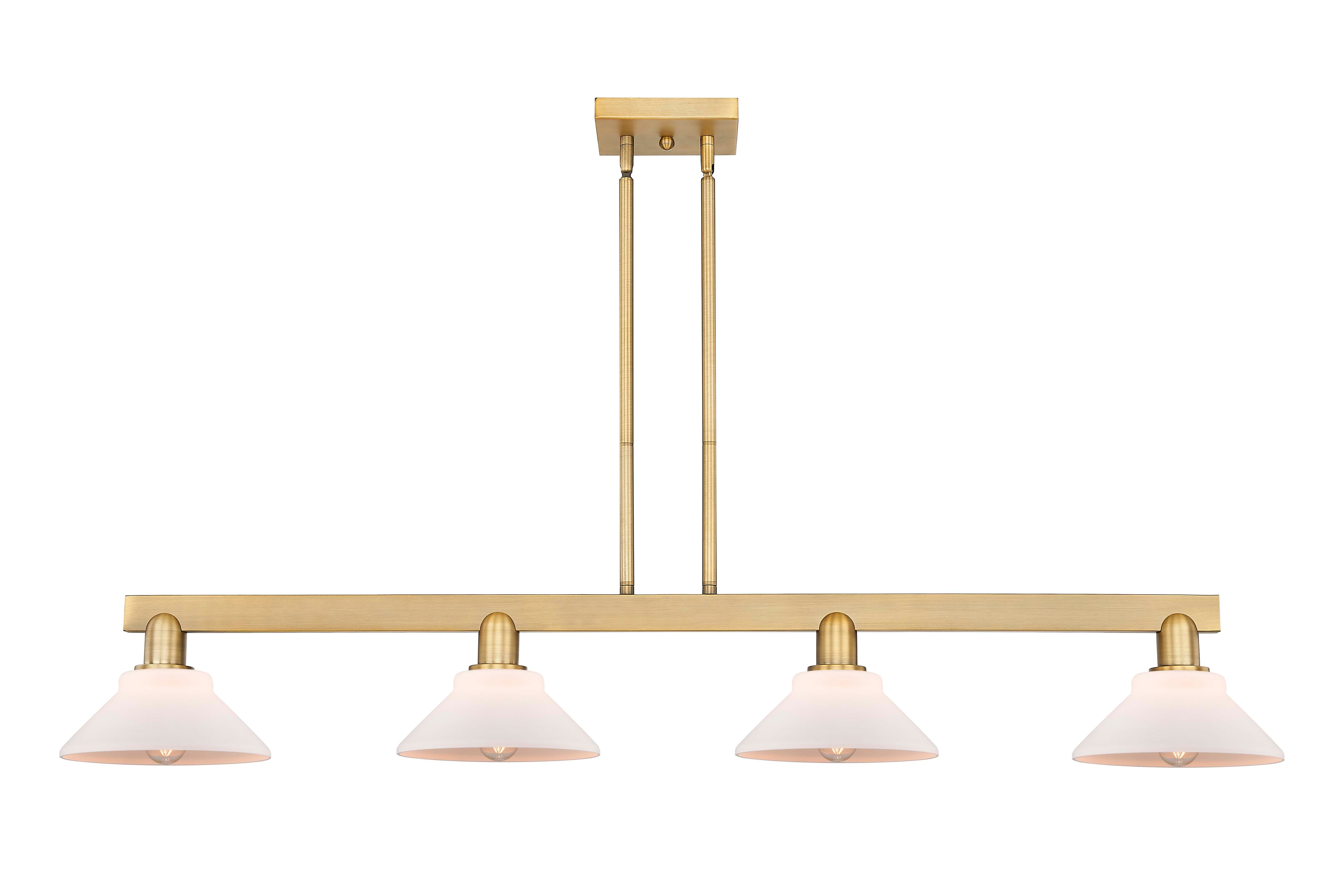 Arcadia Island Light Cast Brass Glass Steel