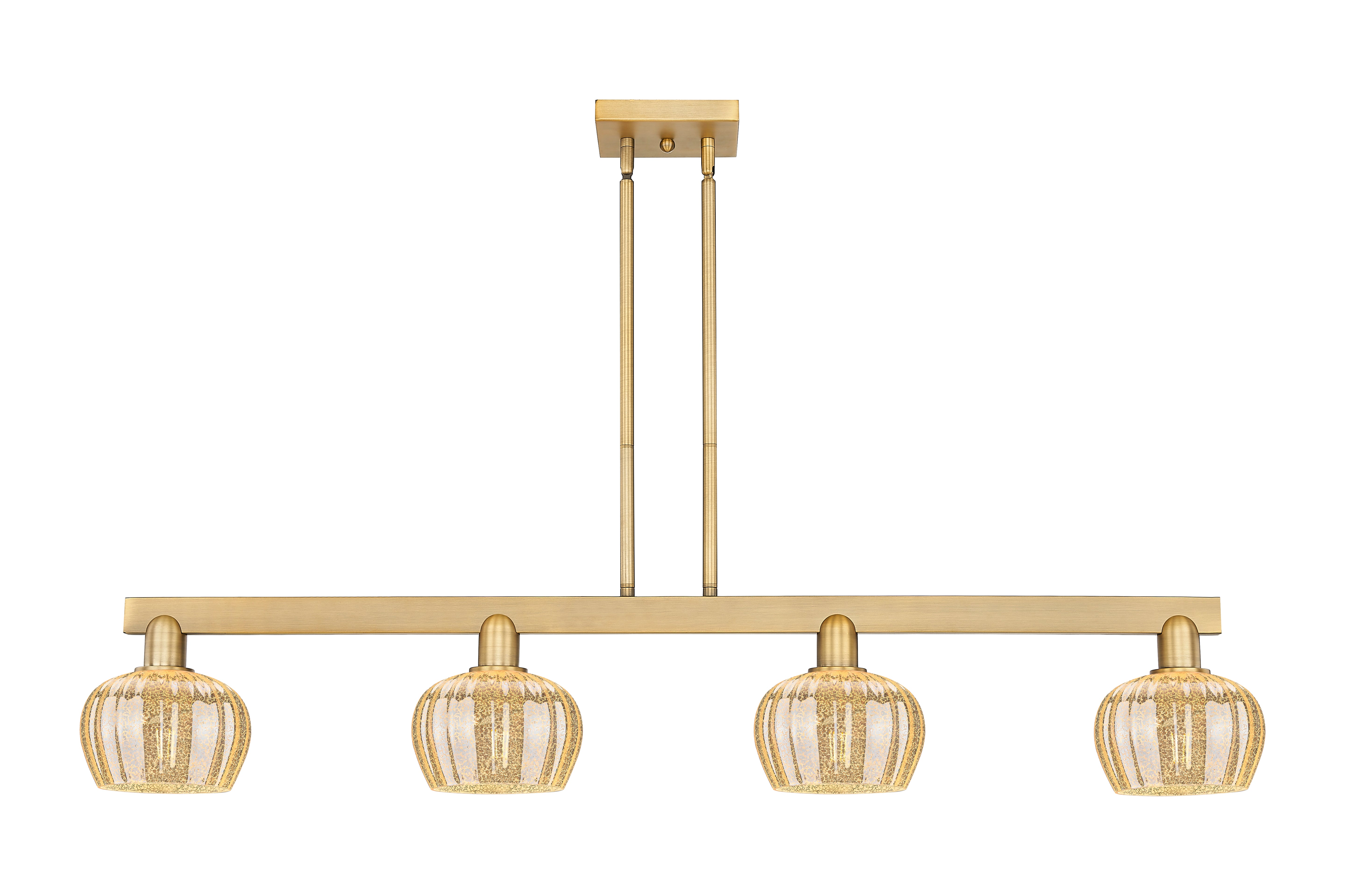 Arcadia Island Light Cast Brass Glass Steel