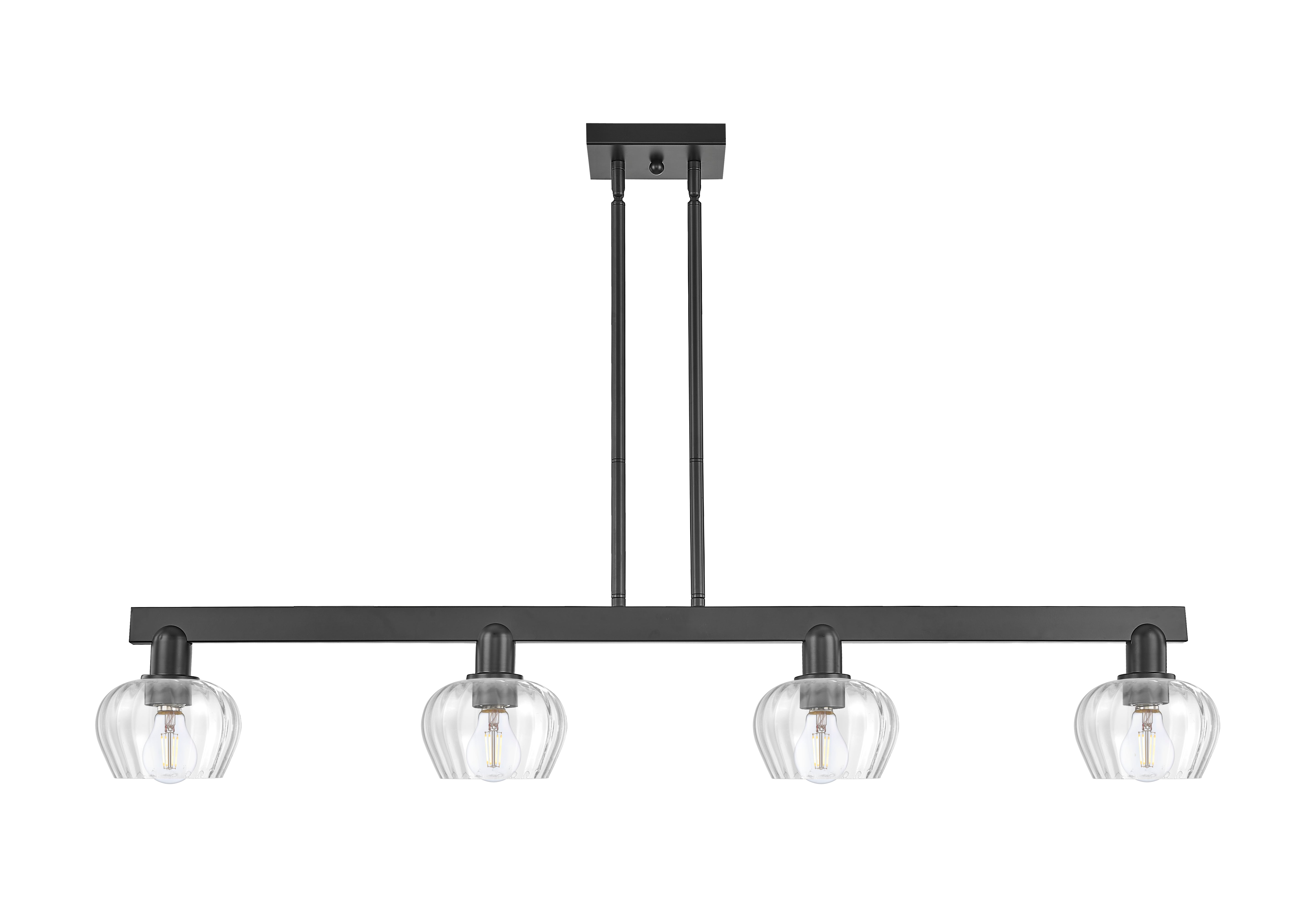 Arcadia Island Light Cast Brass Glass Steel
