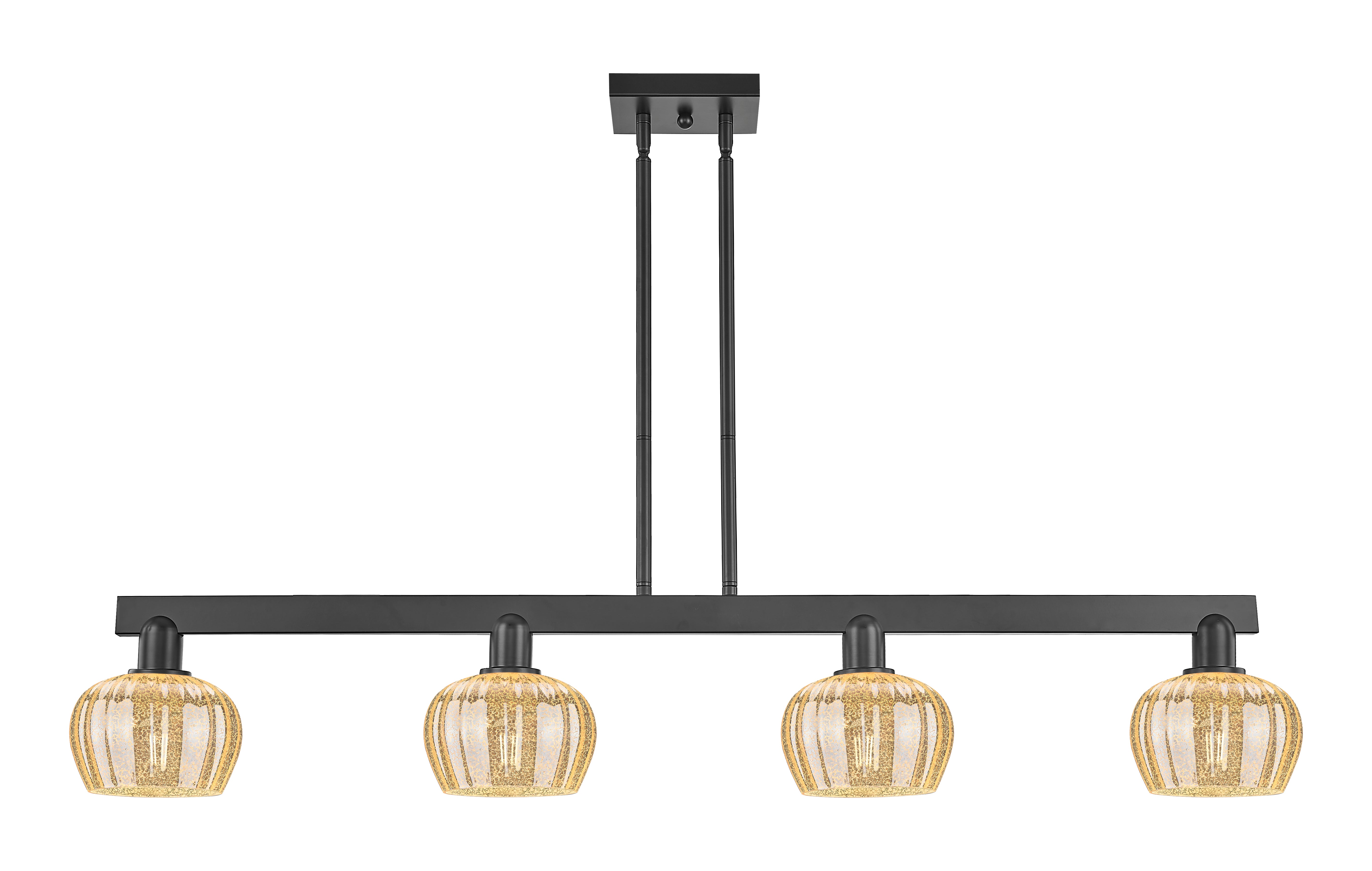 Arcadia Island Light Cast Brass Glass Steel