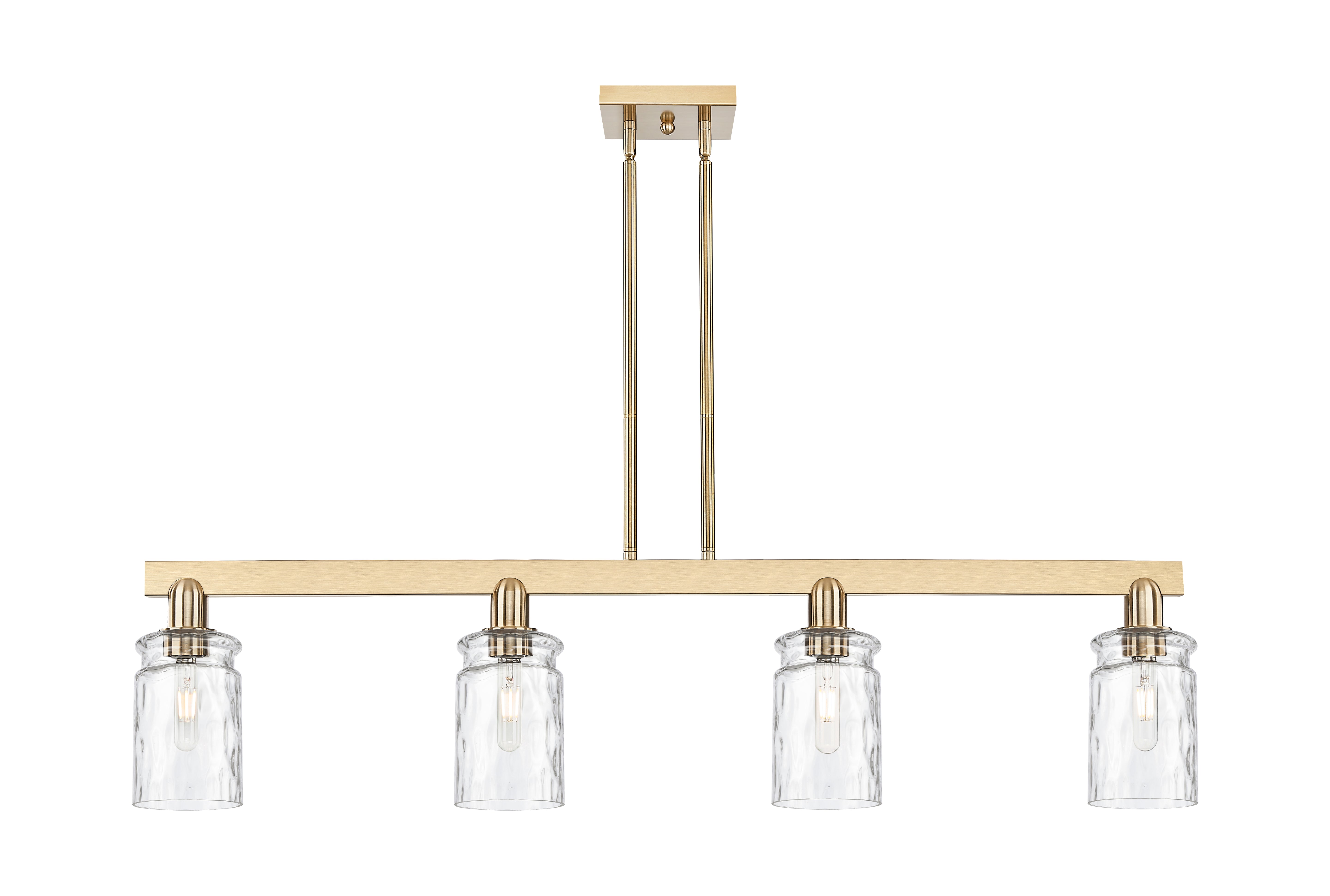 Arcadia Island Light Brass Steel Glass